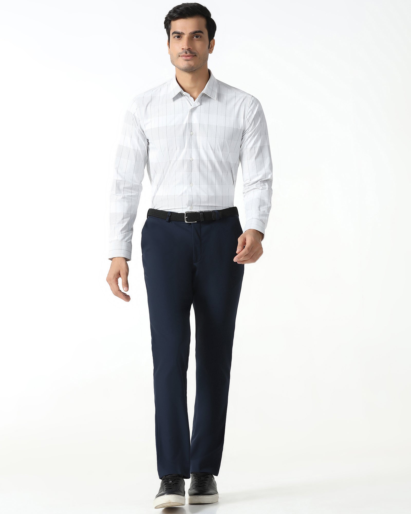 Navy Techpro Solid Trouser - Ashley