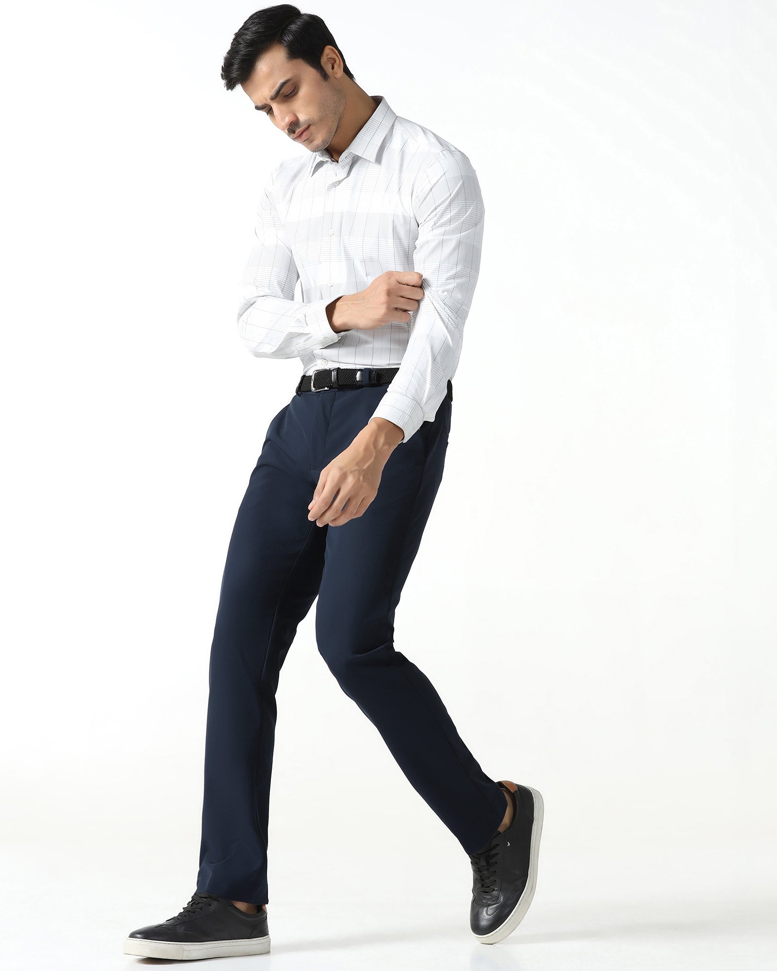 Navy Techpro Solid Trouser - Ashley