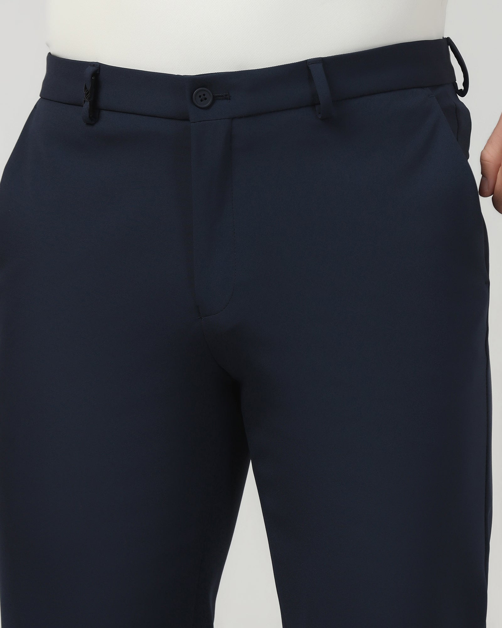 Navy TechPro Solid Trouser - Ashley