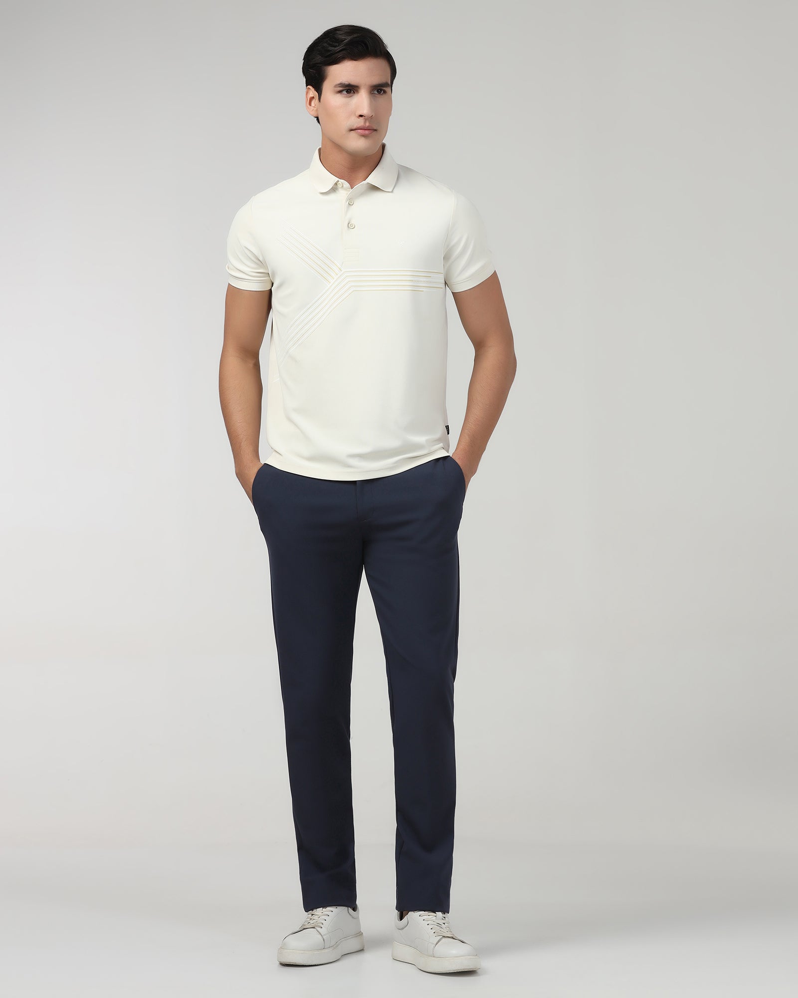 Navy TechPro Solid Trouser - Ashley