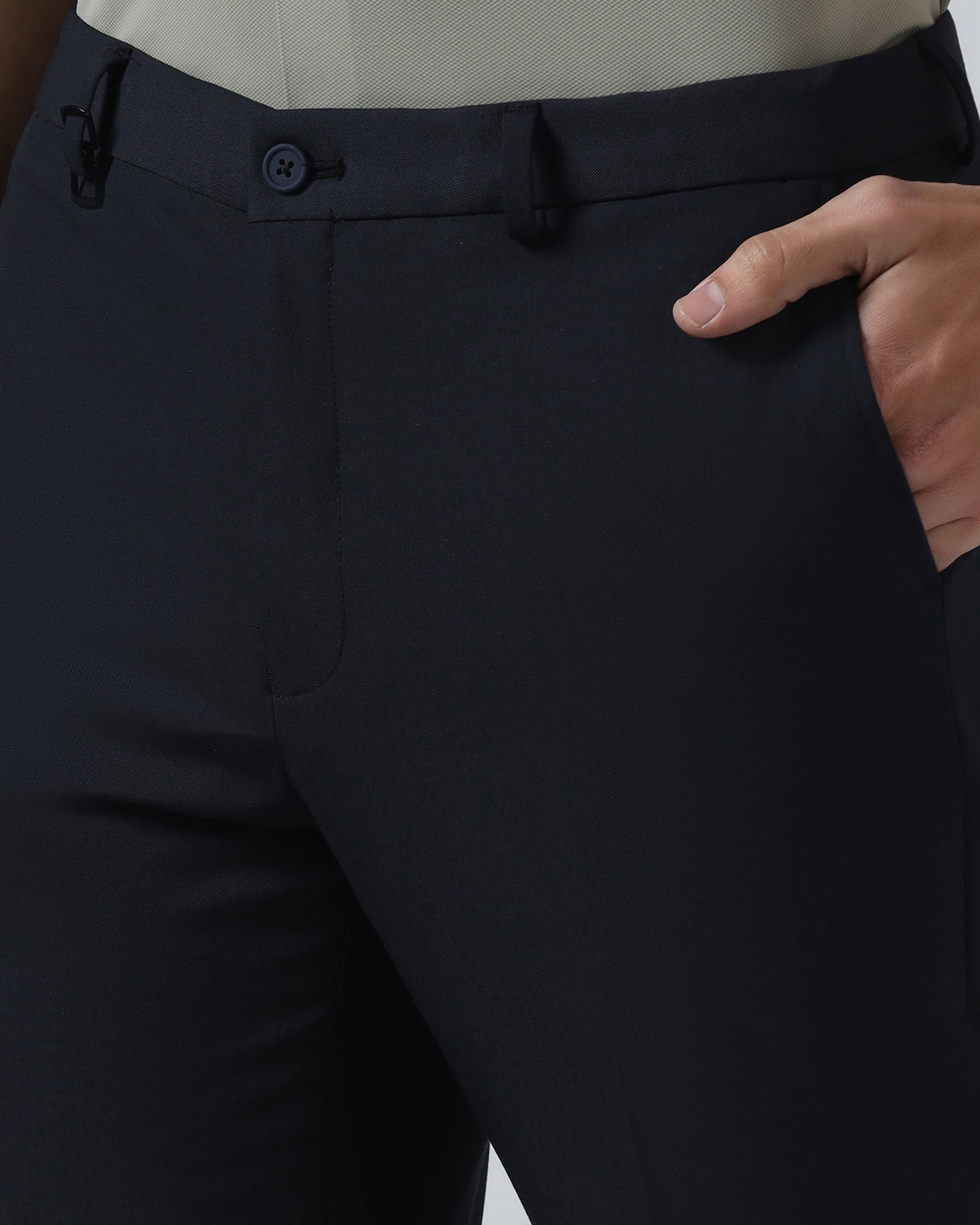 Navy TechPro Solid Trouser - Dean