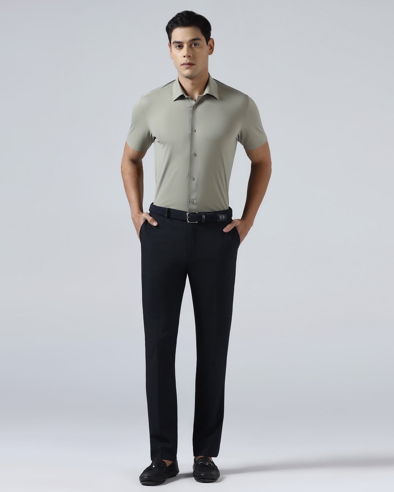 Navy TechPro Solid Trouser - Dean