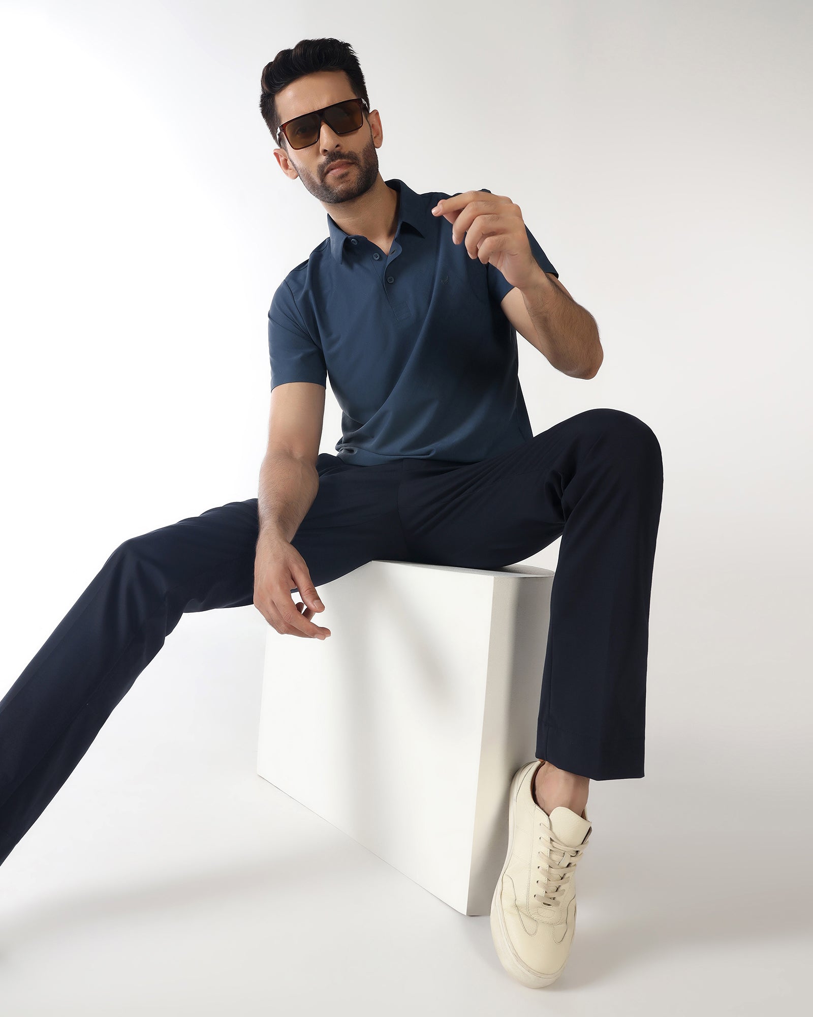 Navy Techpro Solid Trouser - Explorer