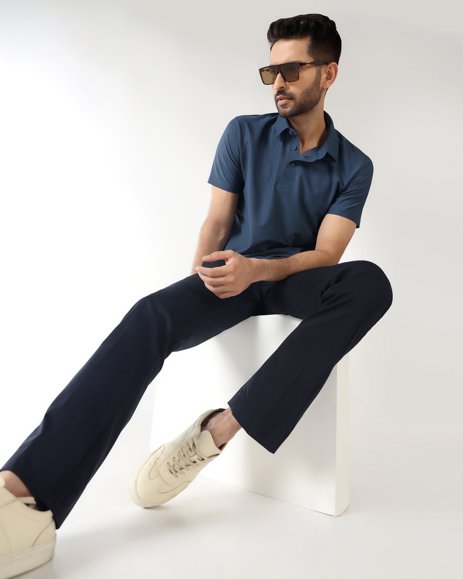 Navy Techpro Solid Trouser - Explorer