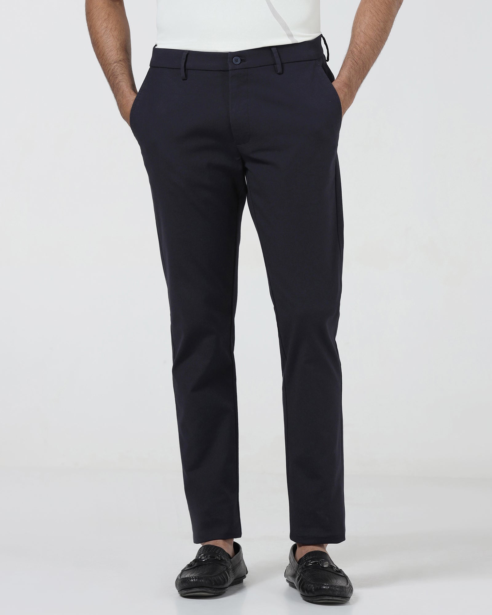 Navy TechPro Textured Khakis - Pando