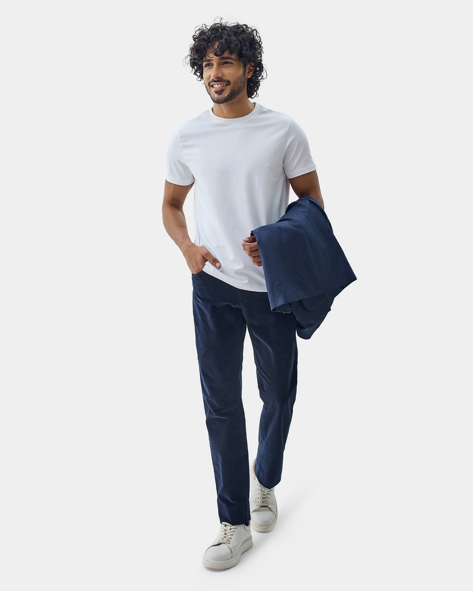 Navy Textured Khakis - Alps