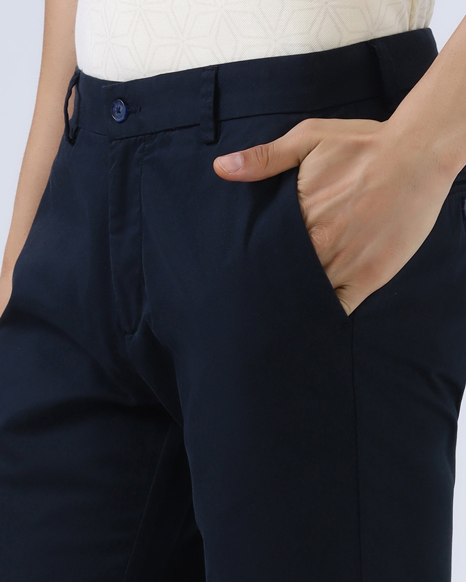 Navy Textured Khakis - Planar