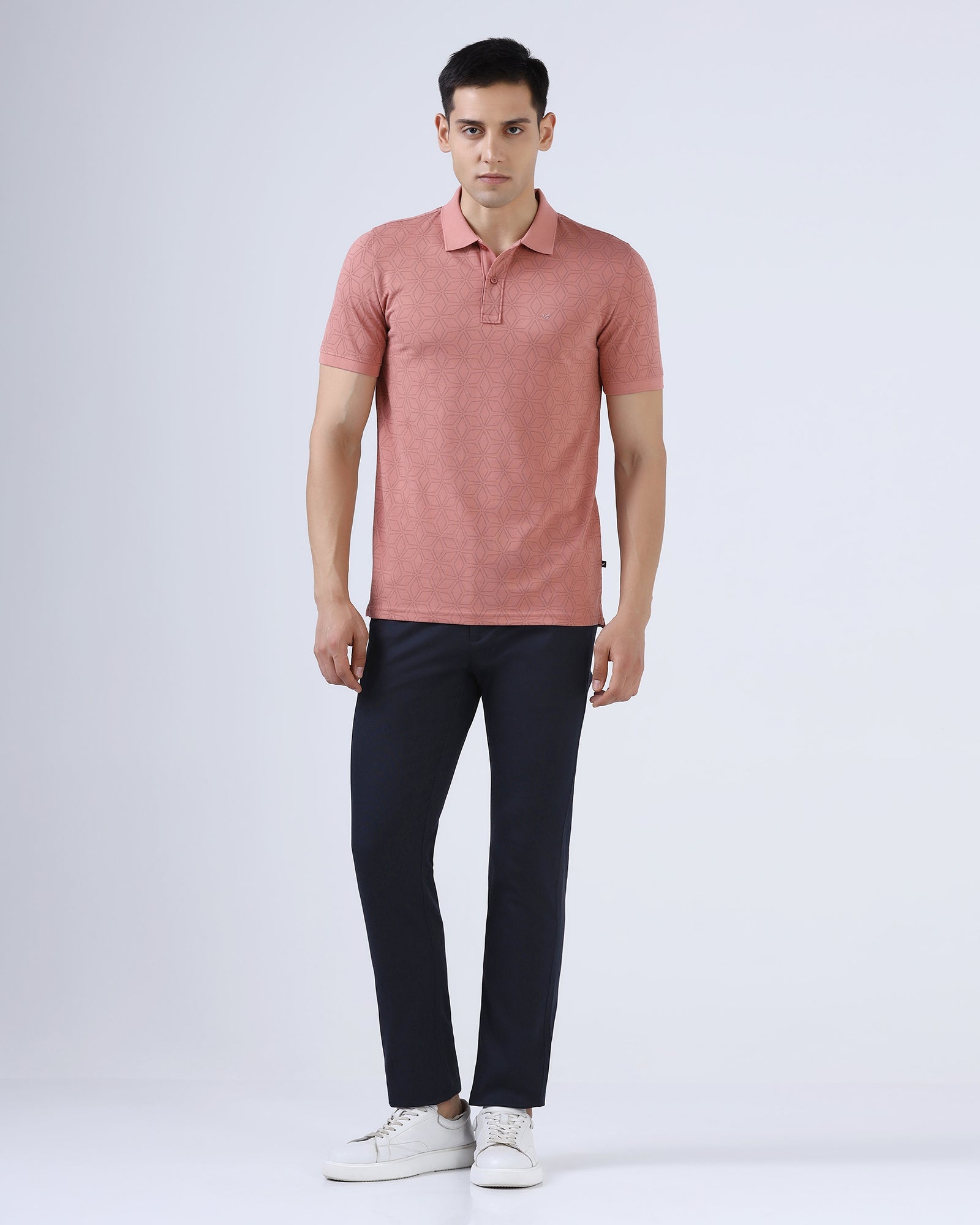 Navy Textured Khakis - Plinth