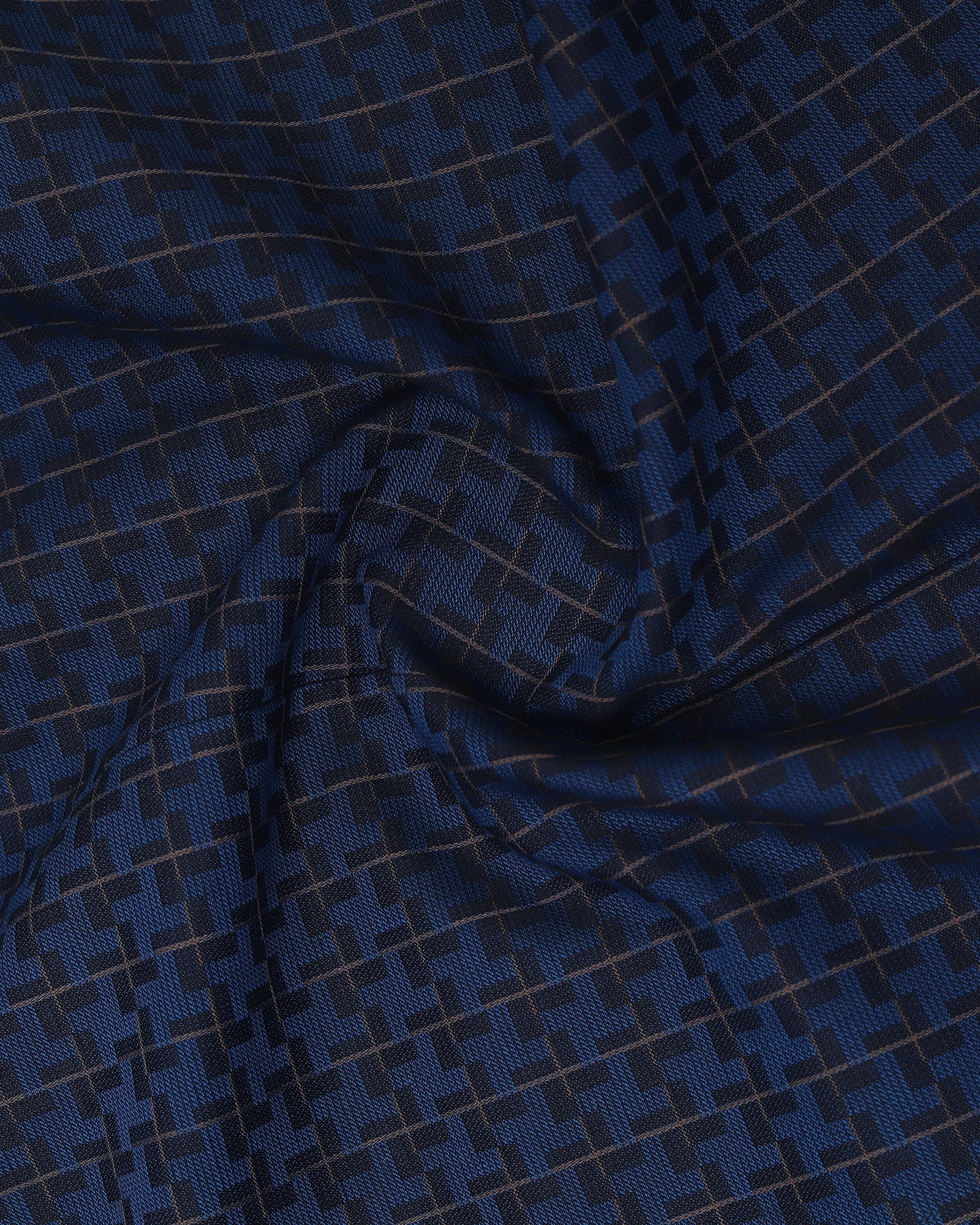 Navy Textured Shirt - Cizok