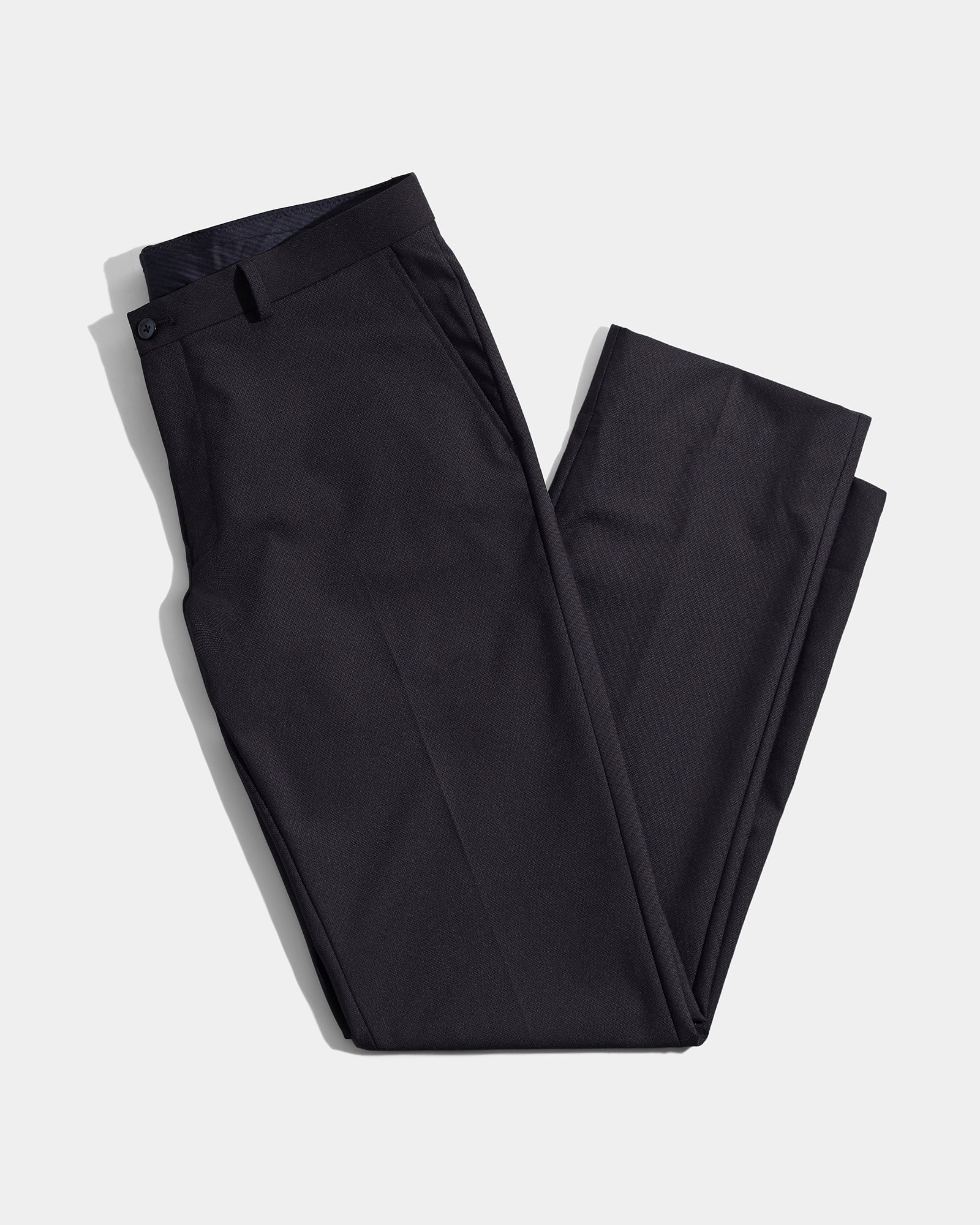 Navy Textured Trouser - Bran