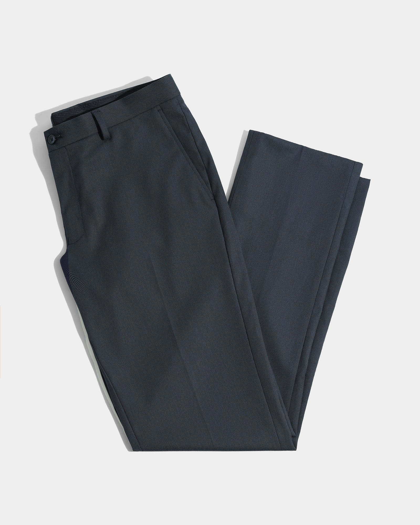 Navy Textured Trouser - Kylian