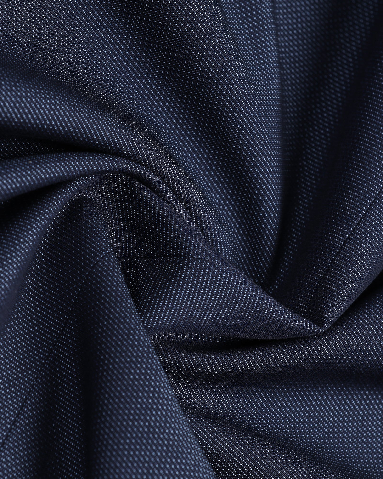 Navy Three Piece Textured Suit - Jiver