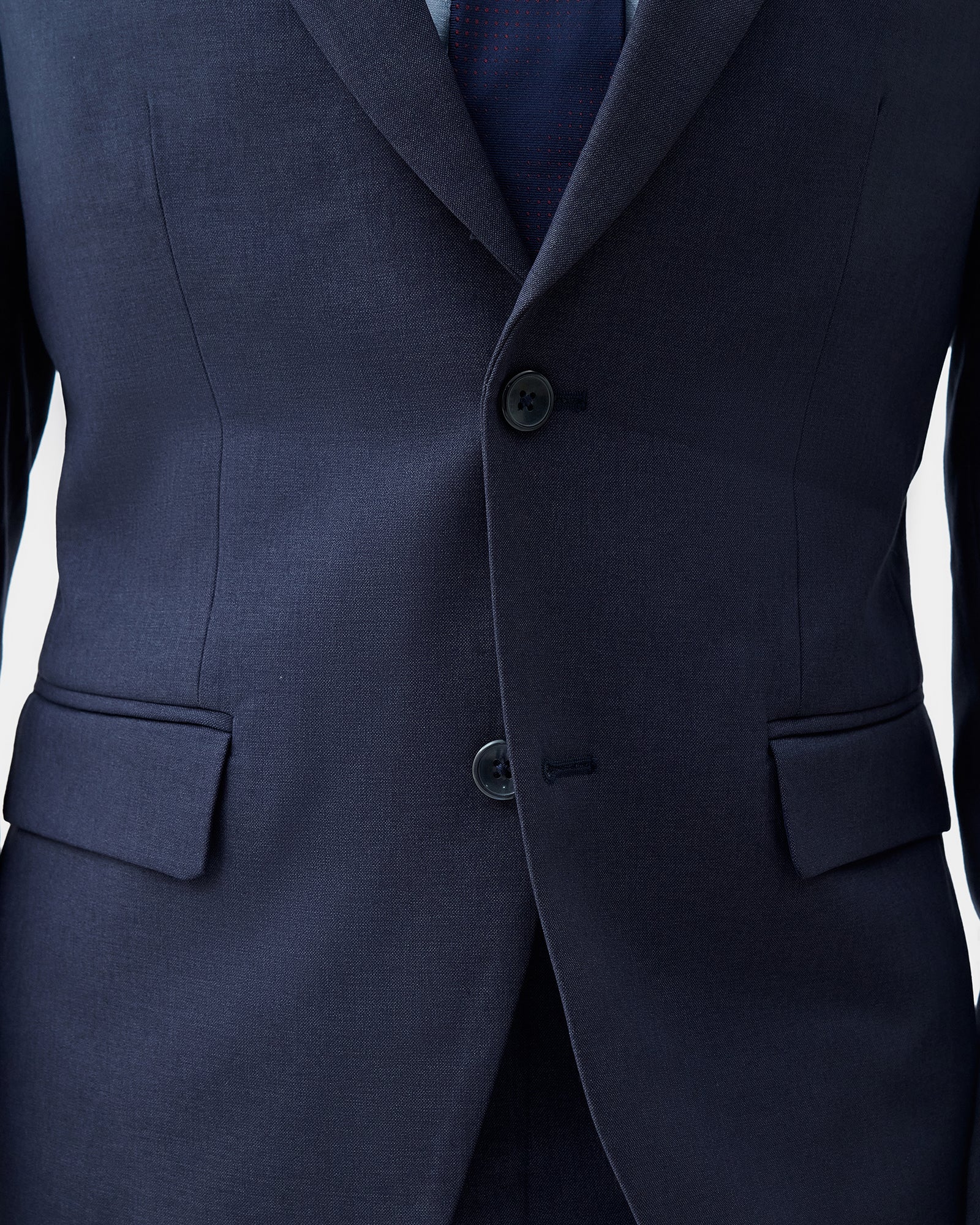 Navy Two Piece Solid Suit - Gesto