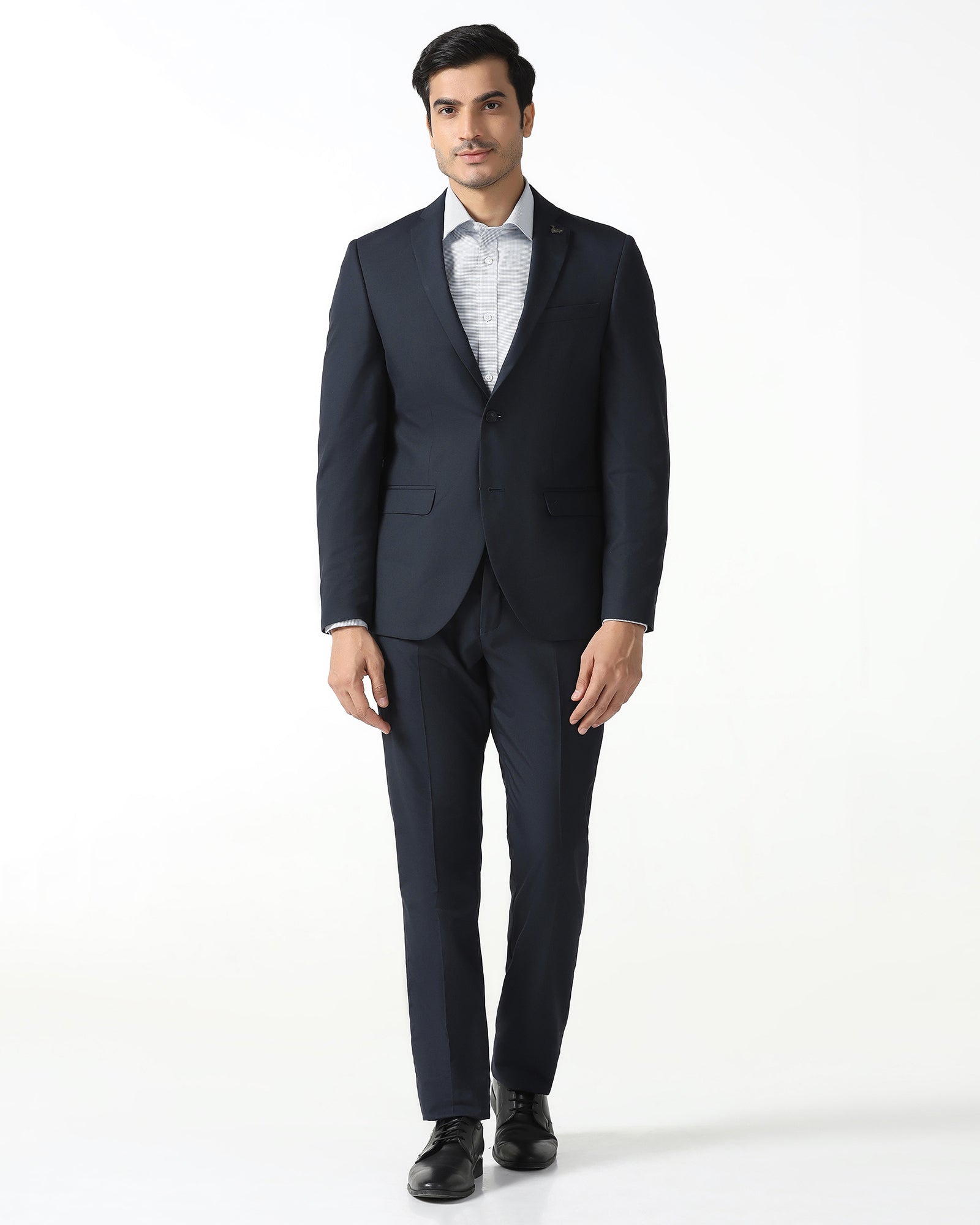 Navy Two Piece Solid Suit - Jorris