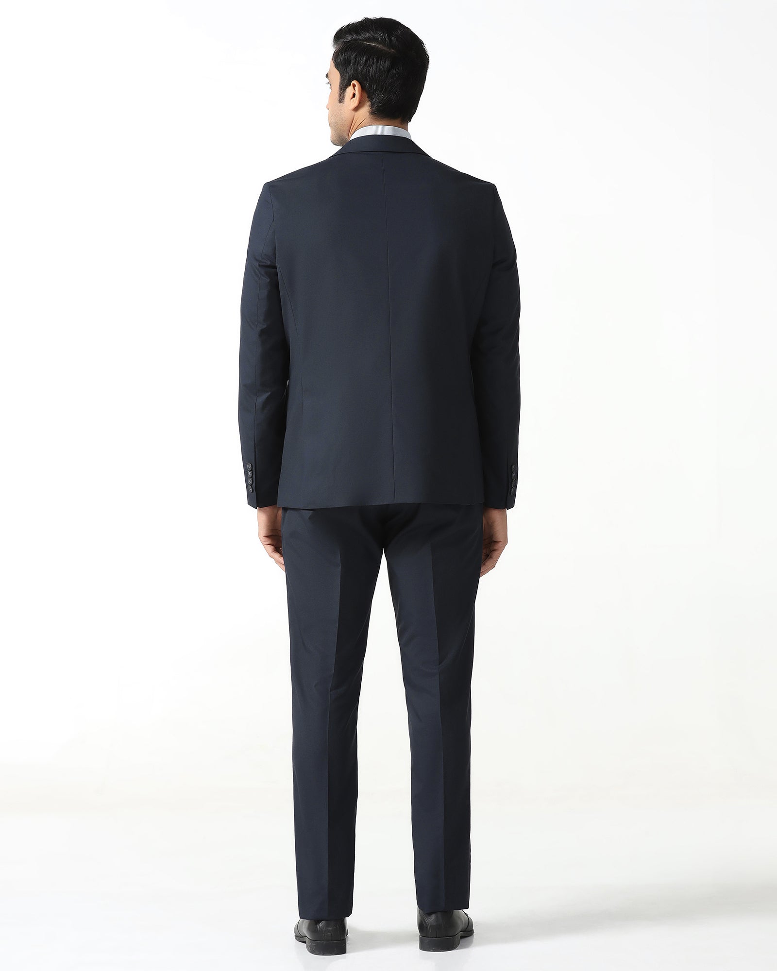 Navy Two Piece Solid Suit - Jorris