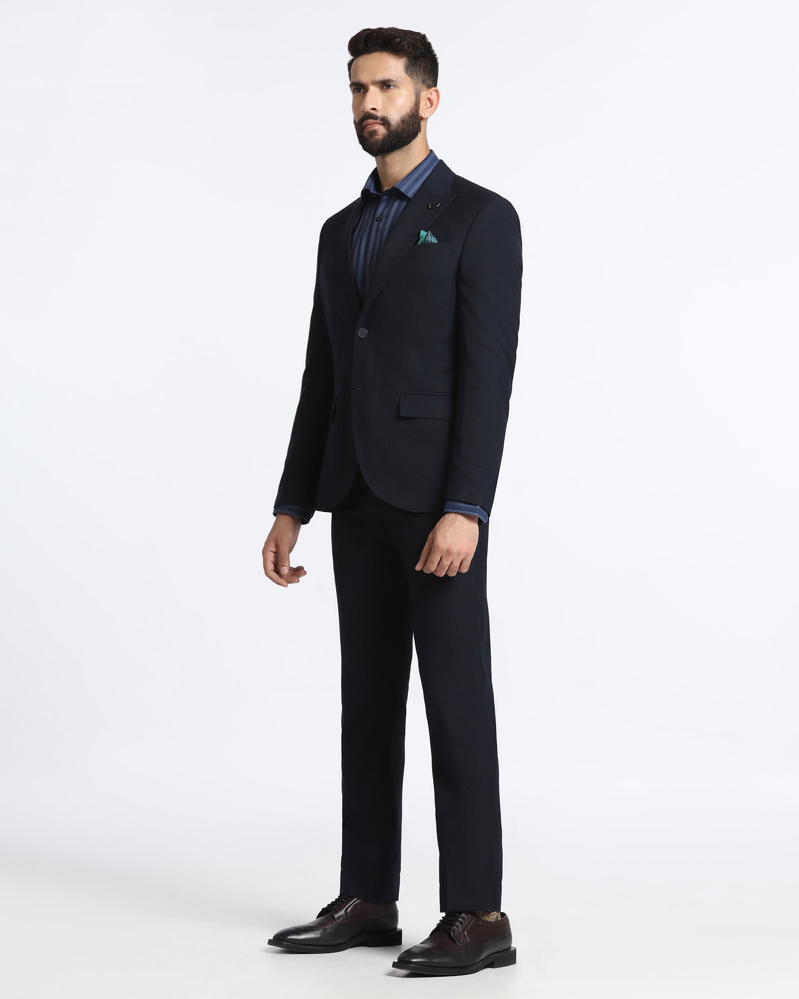 Navy Two Piece Stripe Suit - Jime