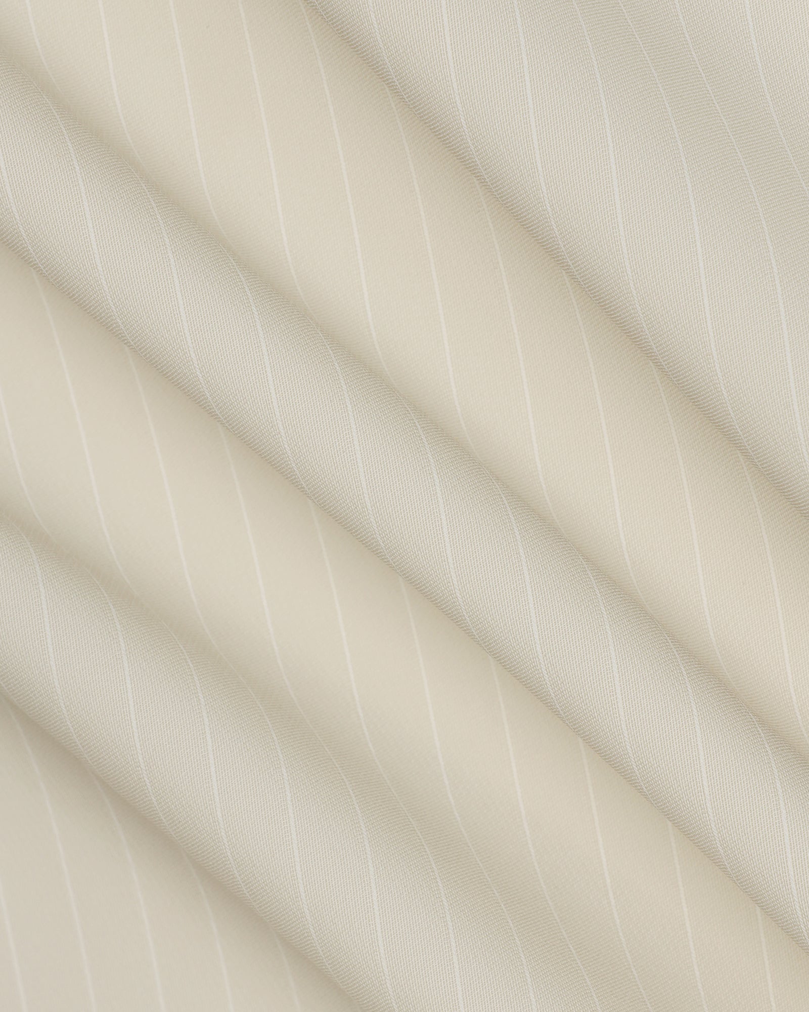 Non Iron Formal Beige Stripe Shirt - Wagon