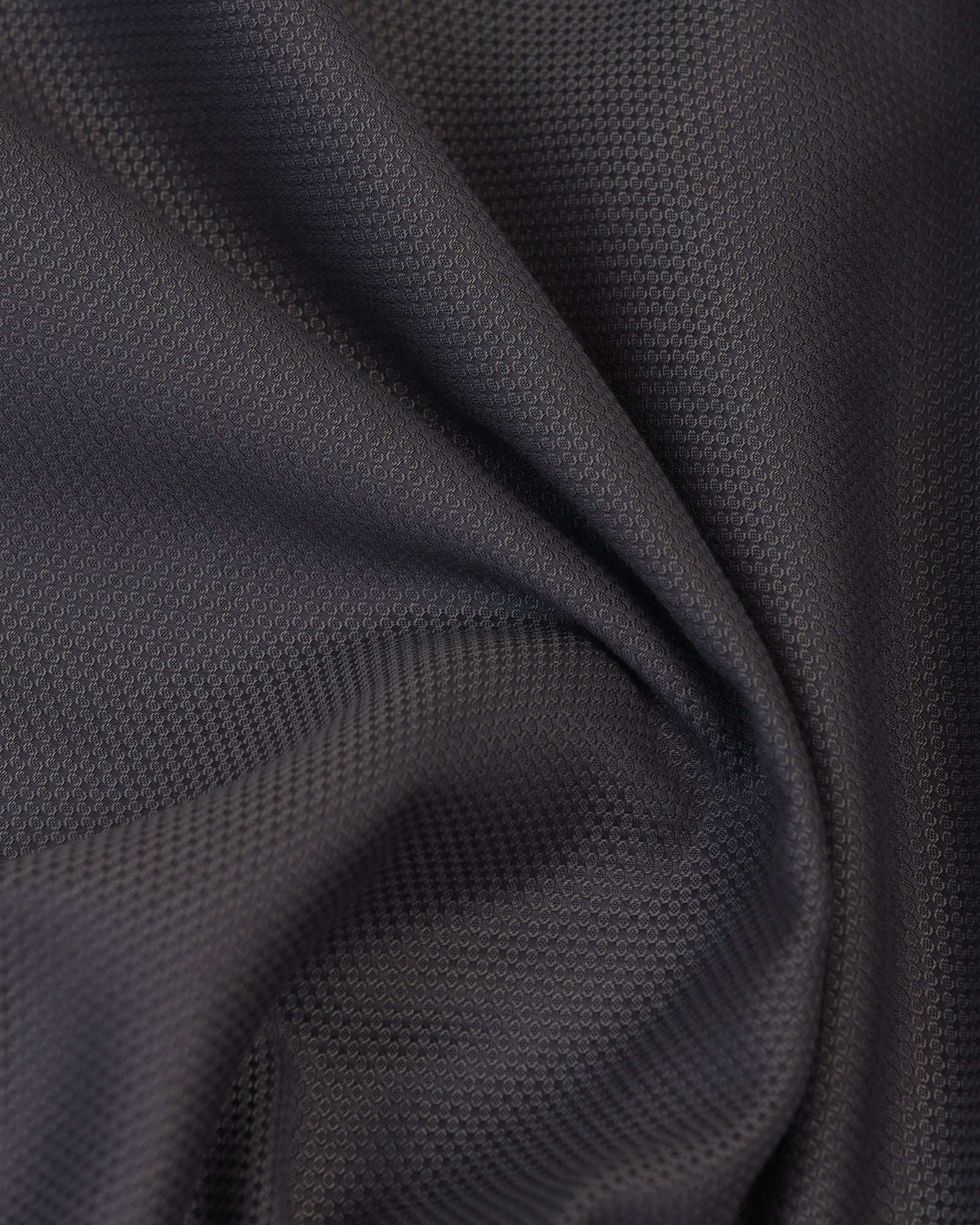 Non Iron Formal Grey Textured Shirt - Bridge