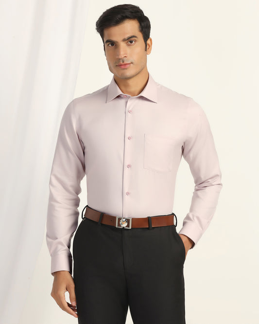Non Iron Formal Pink Solid Shirt - P31