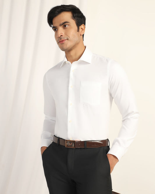 Non Iron Formal White Solid Shirt - P31