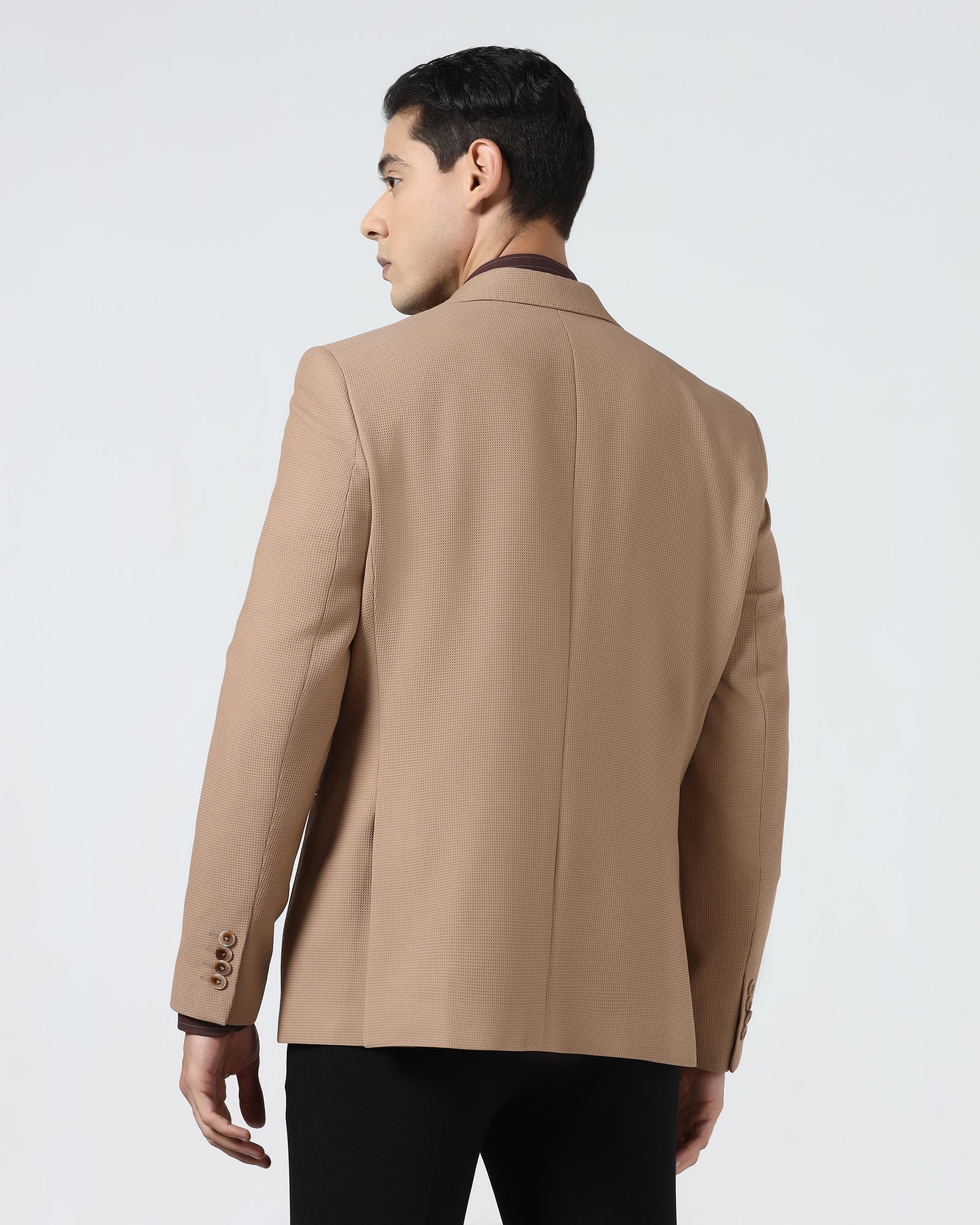 Ochre Textured Blazer - Nico