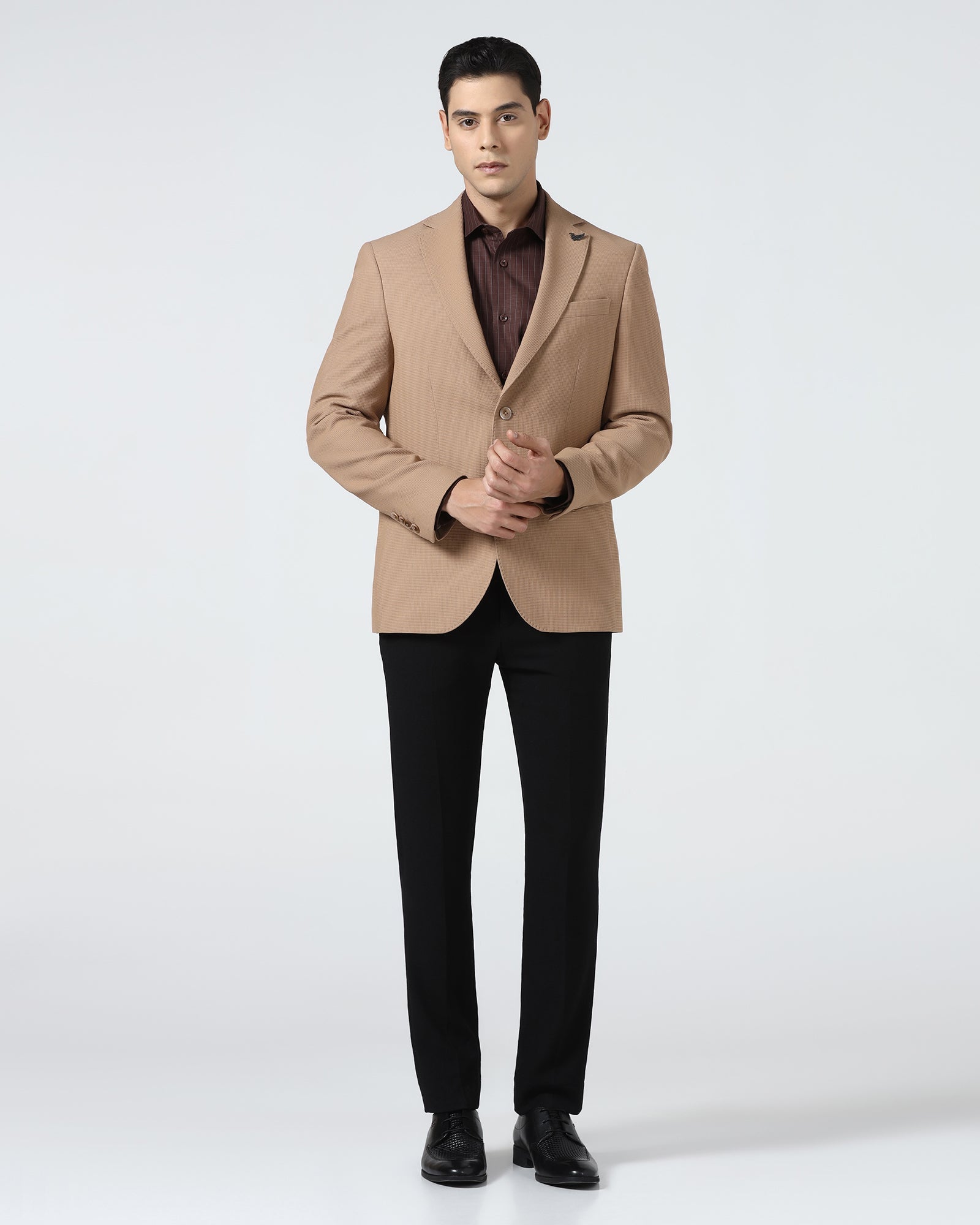 Ochre Textured Blazer - Nico