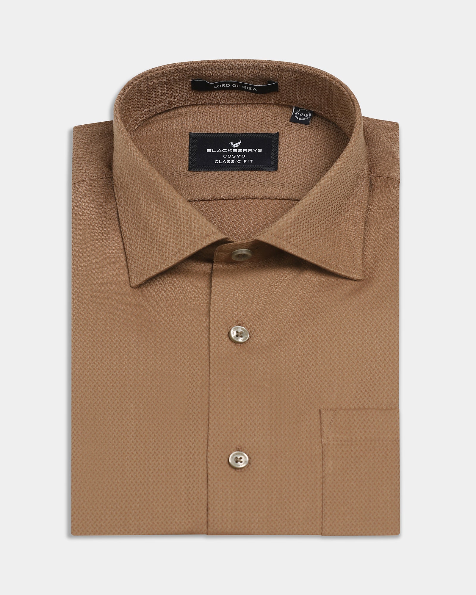 Ochre Textured Shirt - Birch