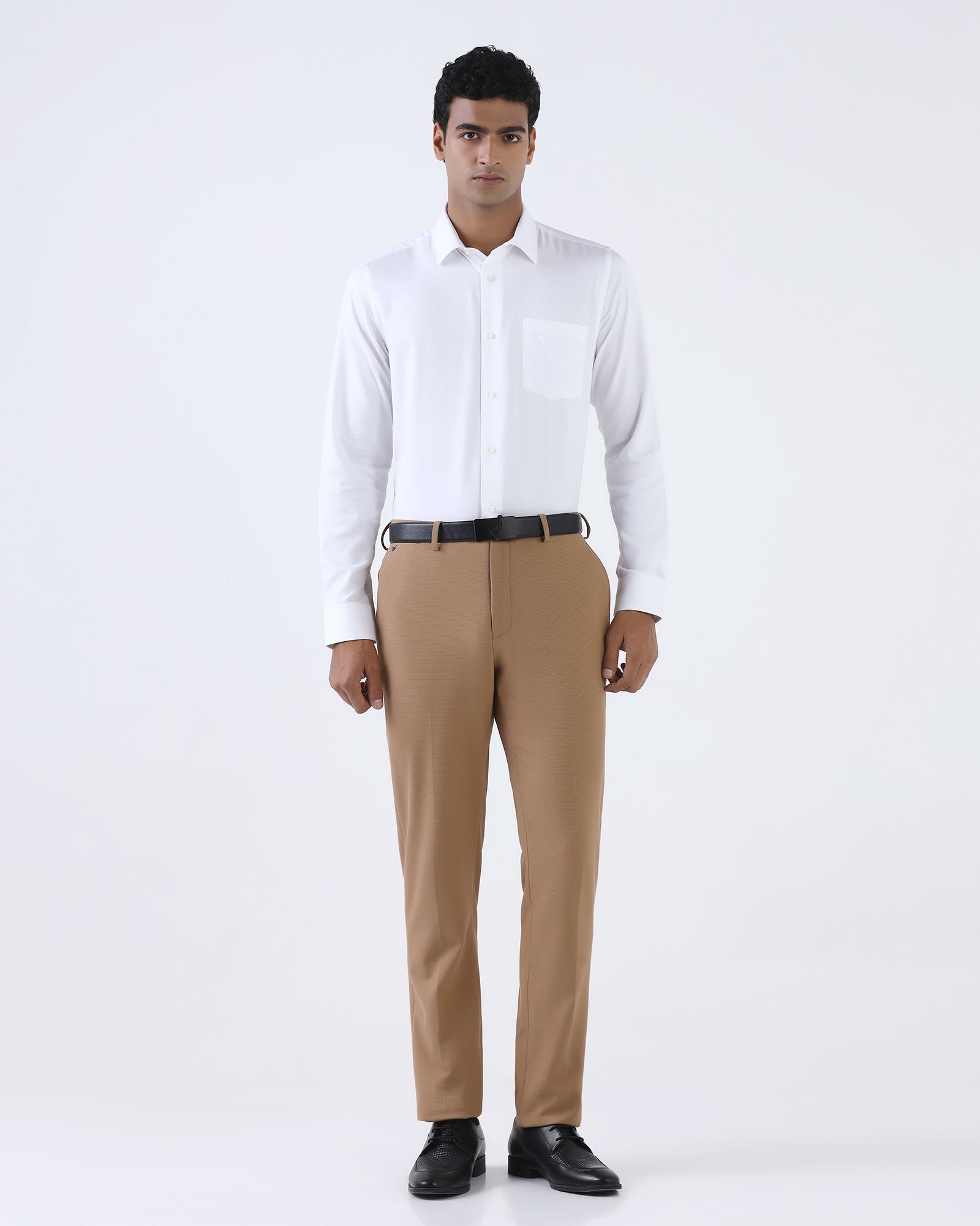 Ochre Textured Trouser - Toni