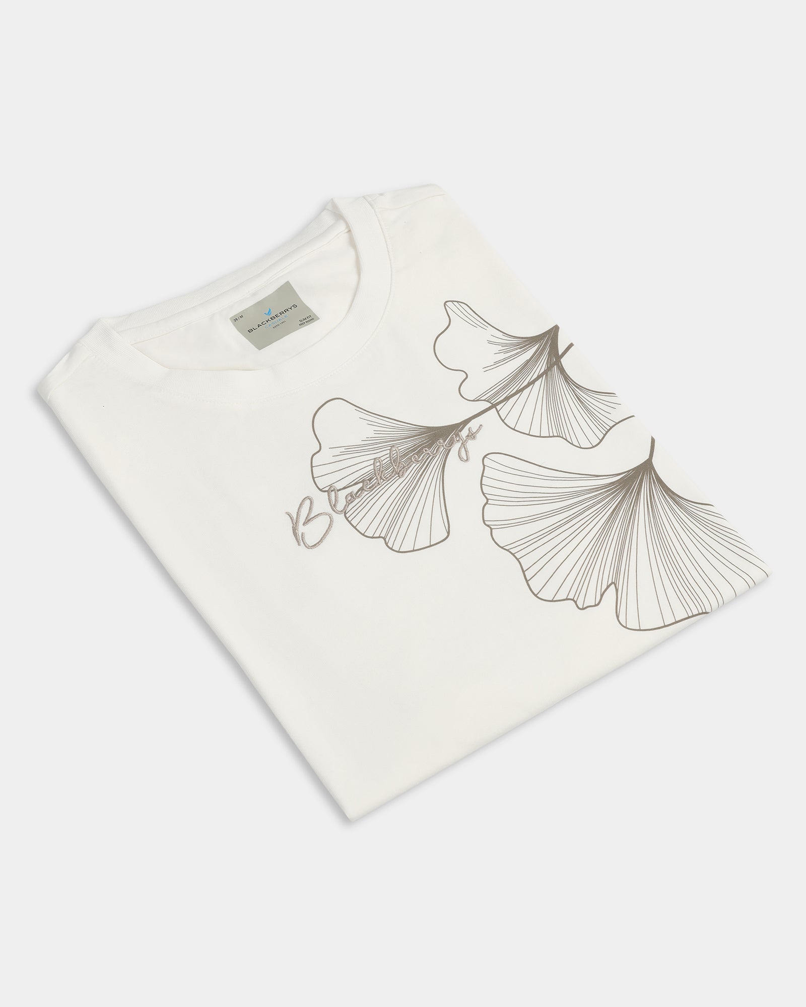 Off White Crew Neck Solid T-Shirt - Roxx