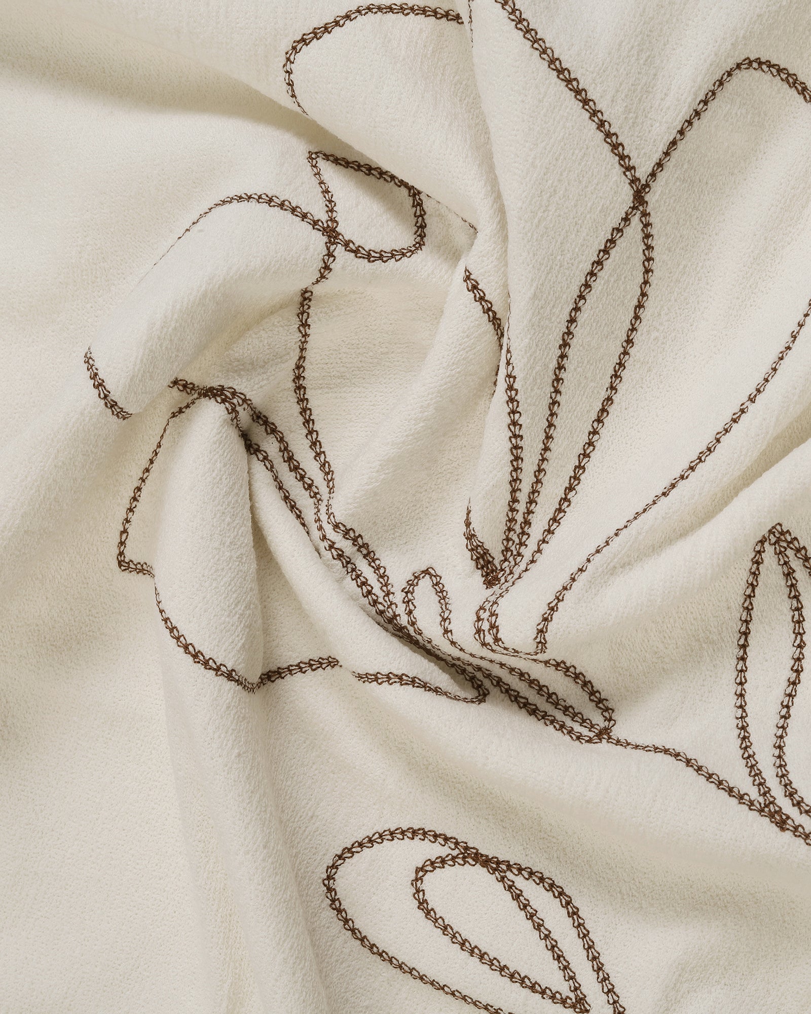 Off White Relaxed Fit Printed T-Shirt - Abio