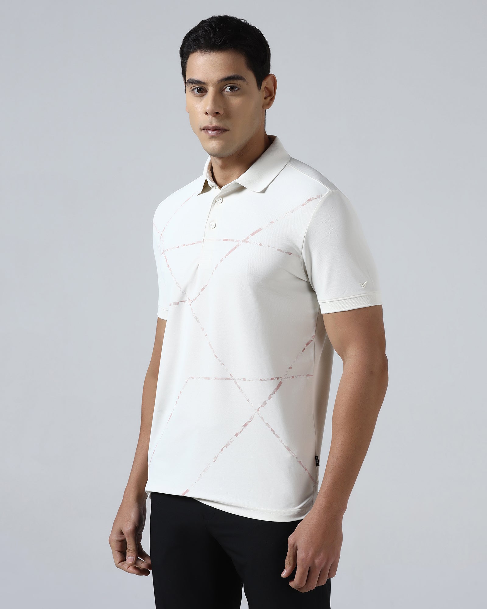Off White TechPro Printed Polo - Cedric