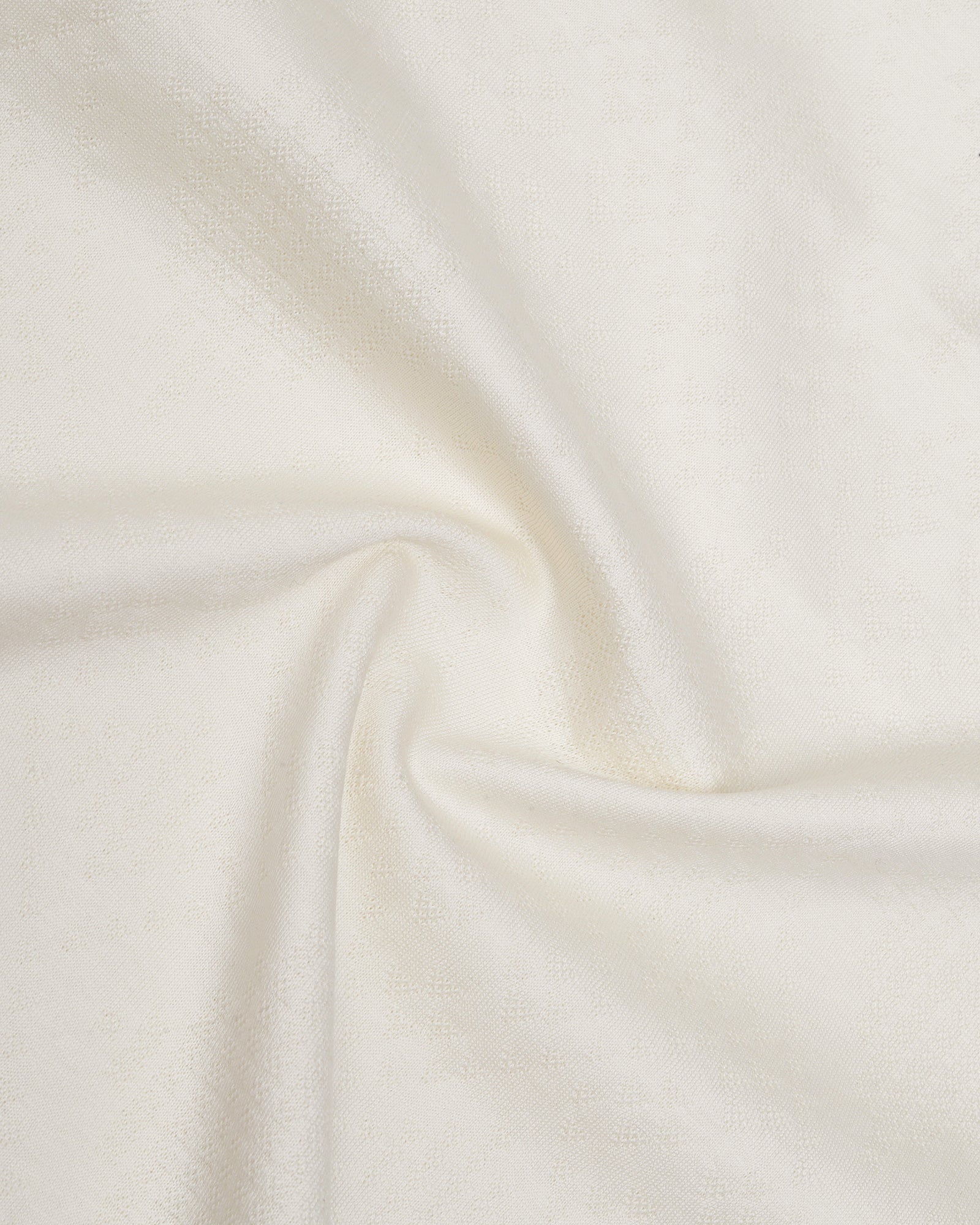 Off White Textured Polo - Min Jun