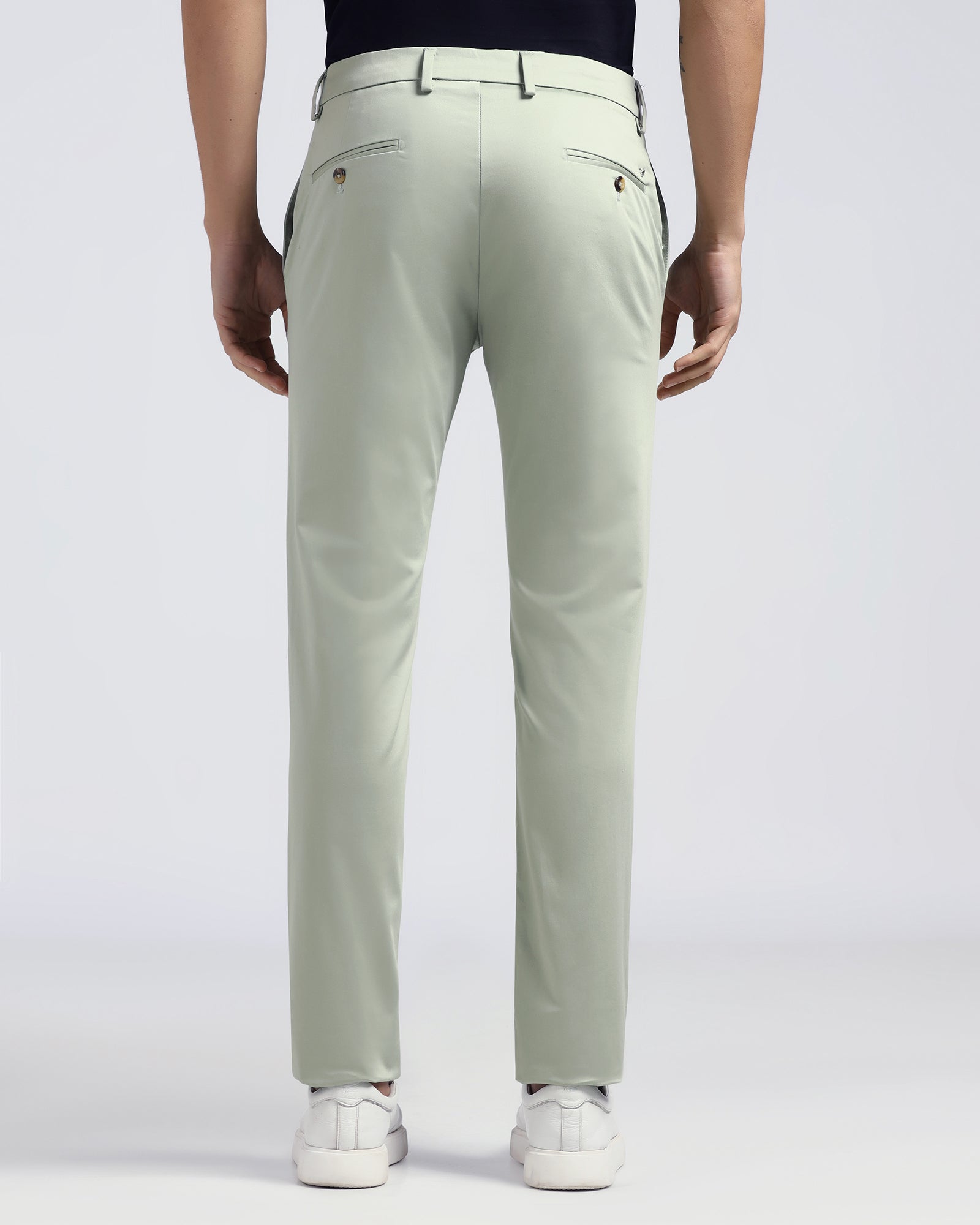 Olive Non Iron Solid Khakis - Cypres