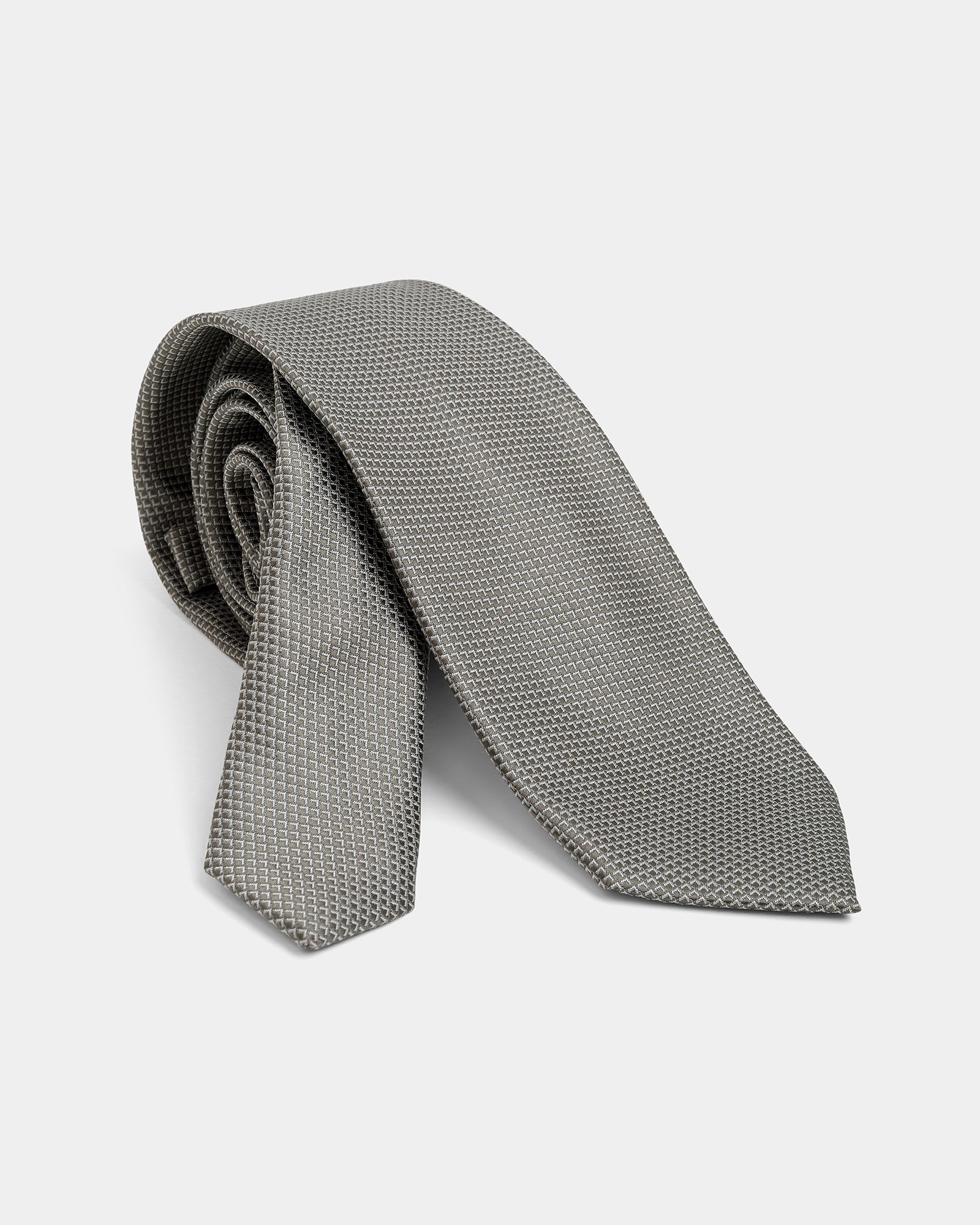 Olive Silk Jacquard Tie - Araks