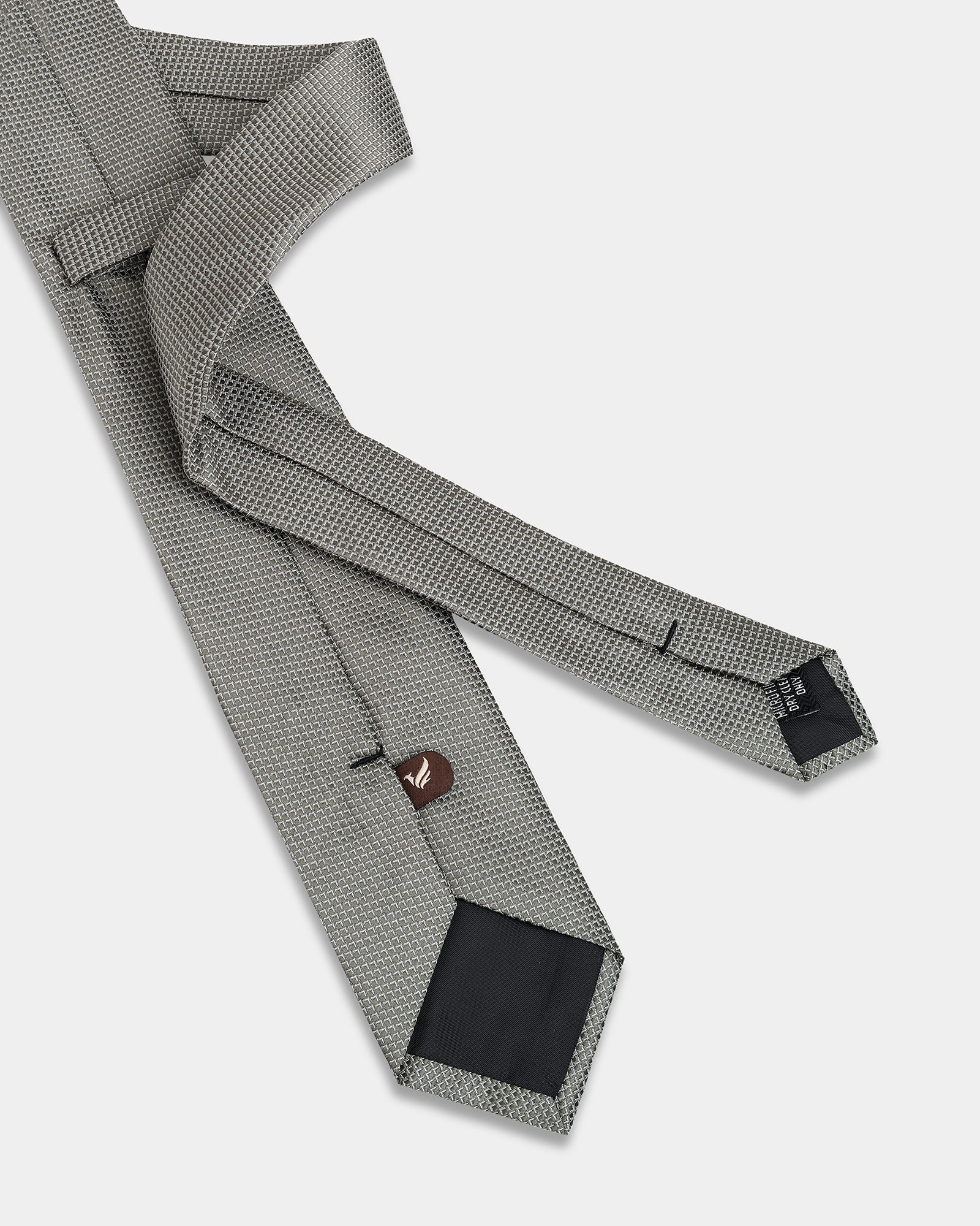 Olive Silk Jacquard Tie - Araks