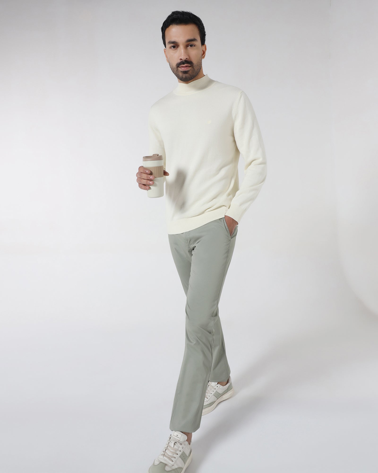 Olive Solid Khakis - Hemlock