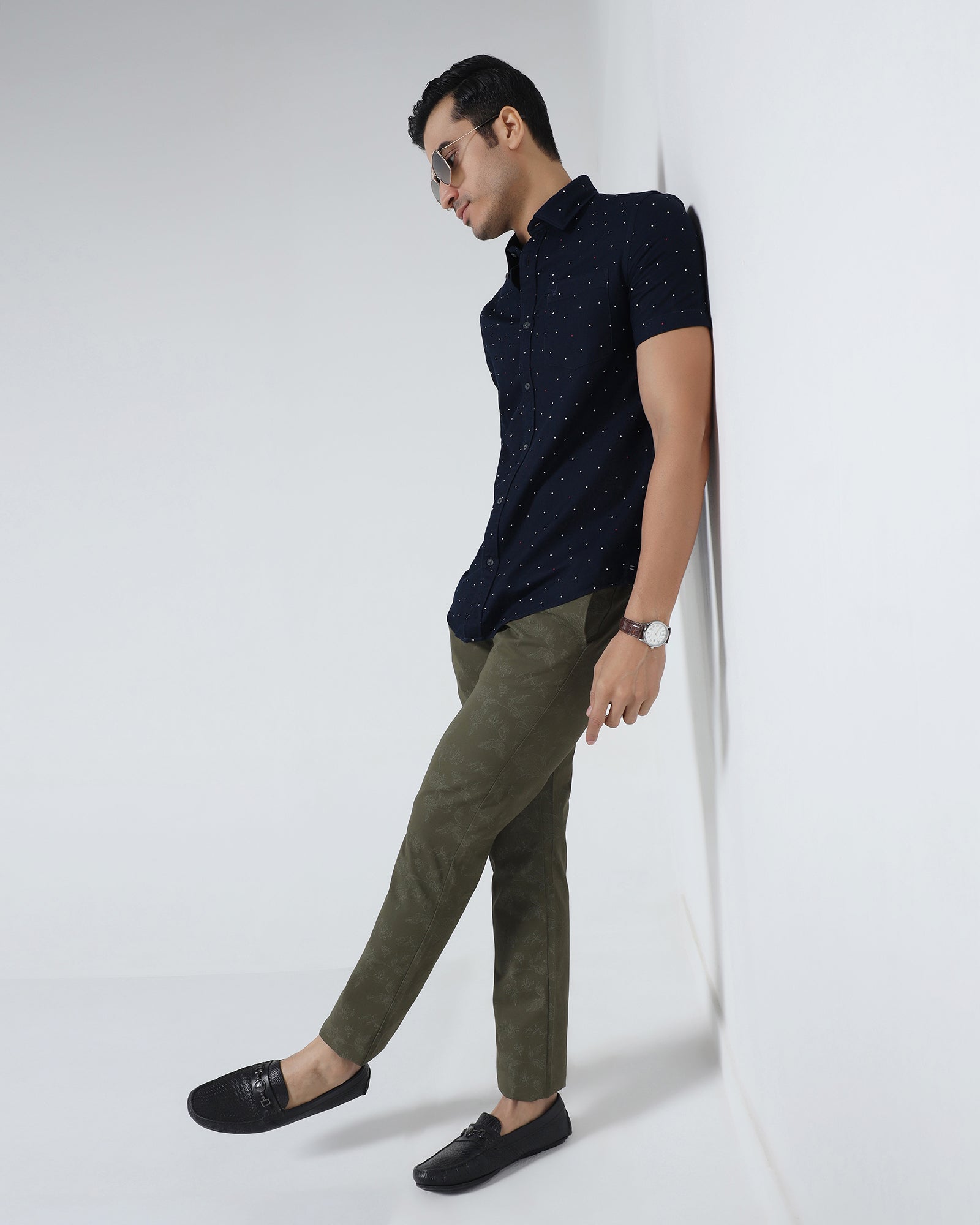 Olive Printed Khakis - Tommy