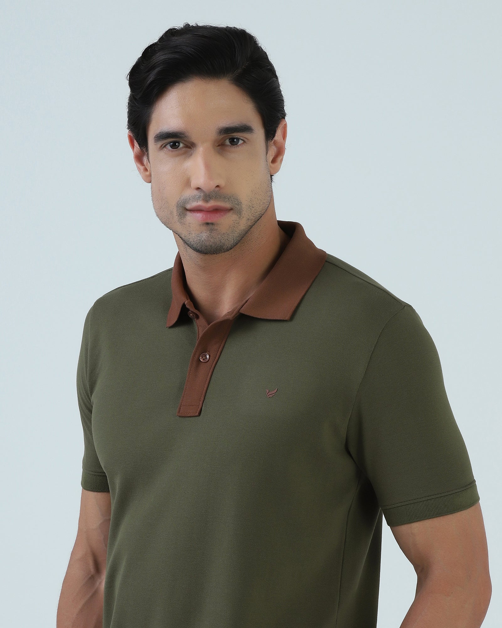Olive Solid Polo - Lono