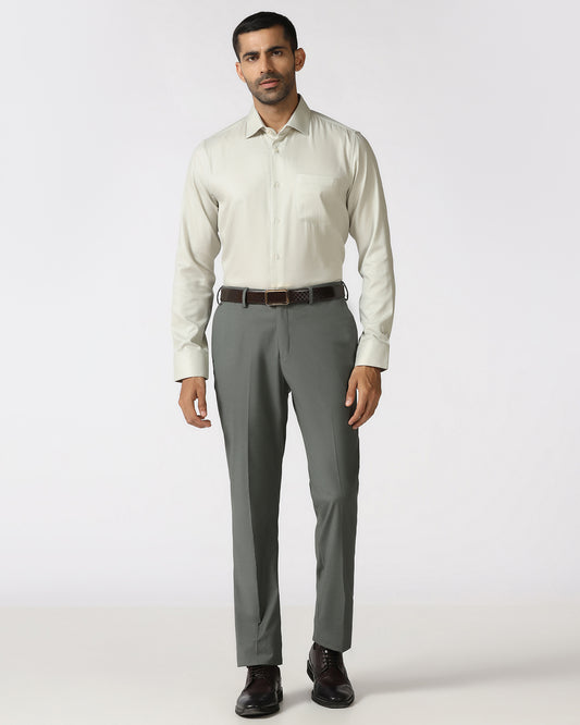 Olive Technowaist Solid Trouser - John