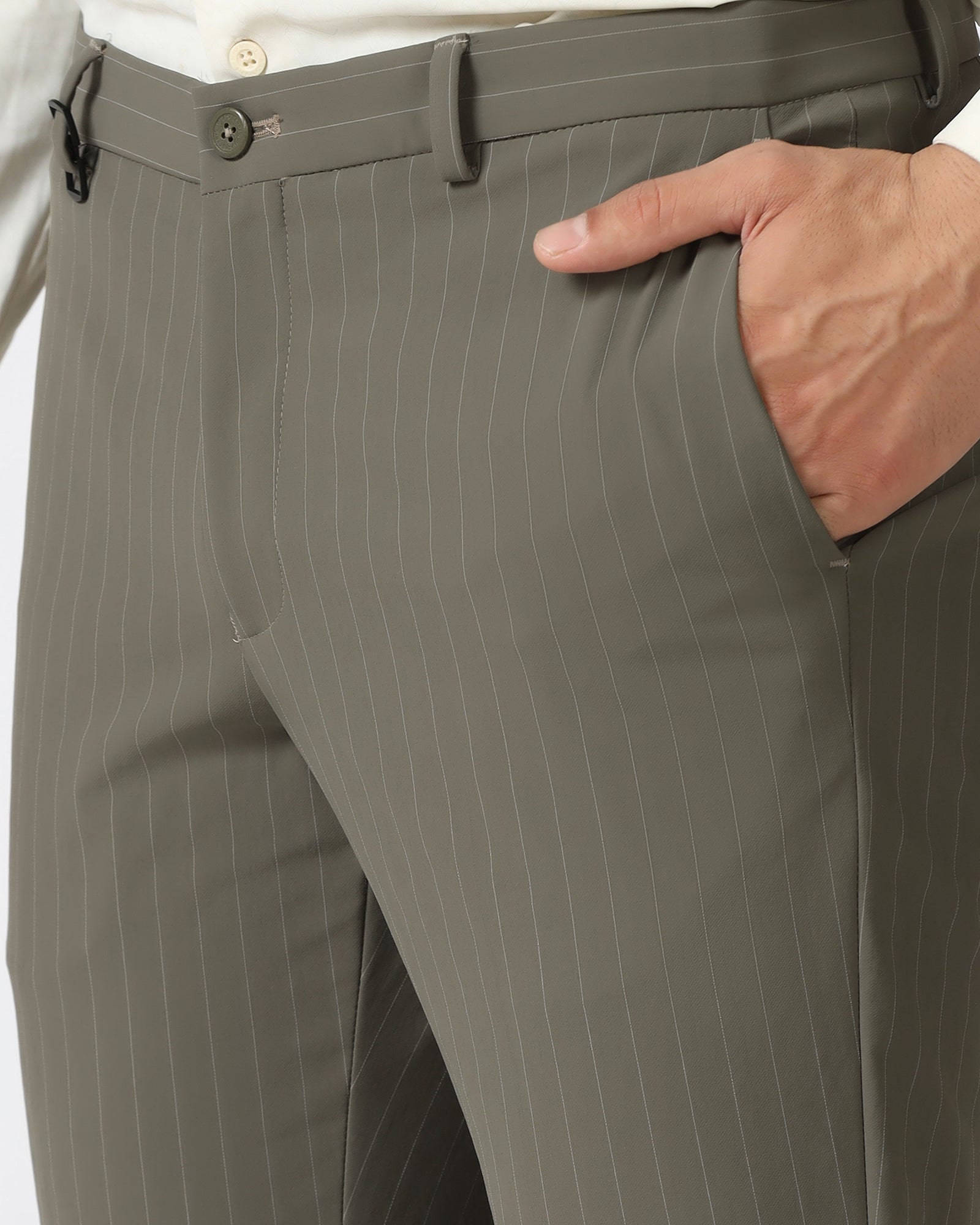 Olive Techpro Stripe Trouser - Brut