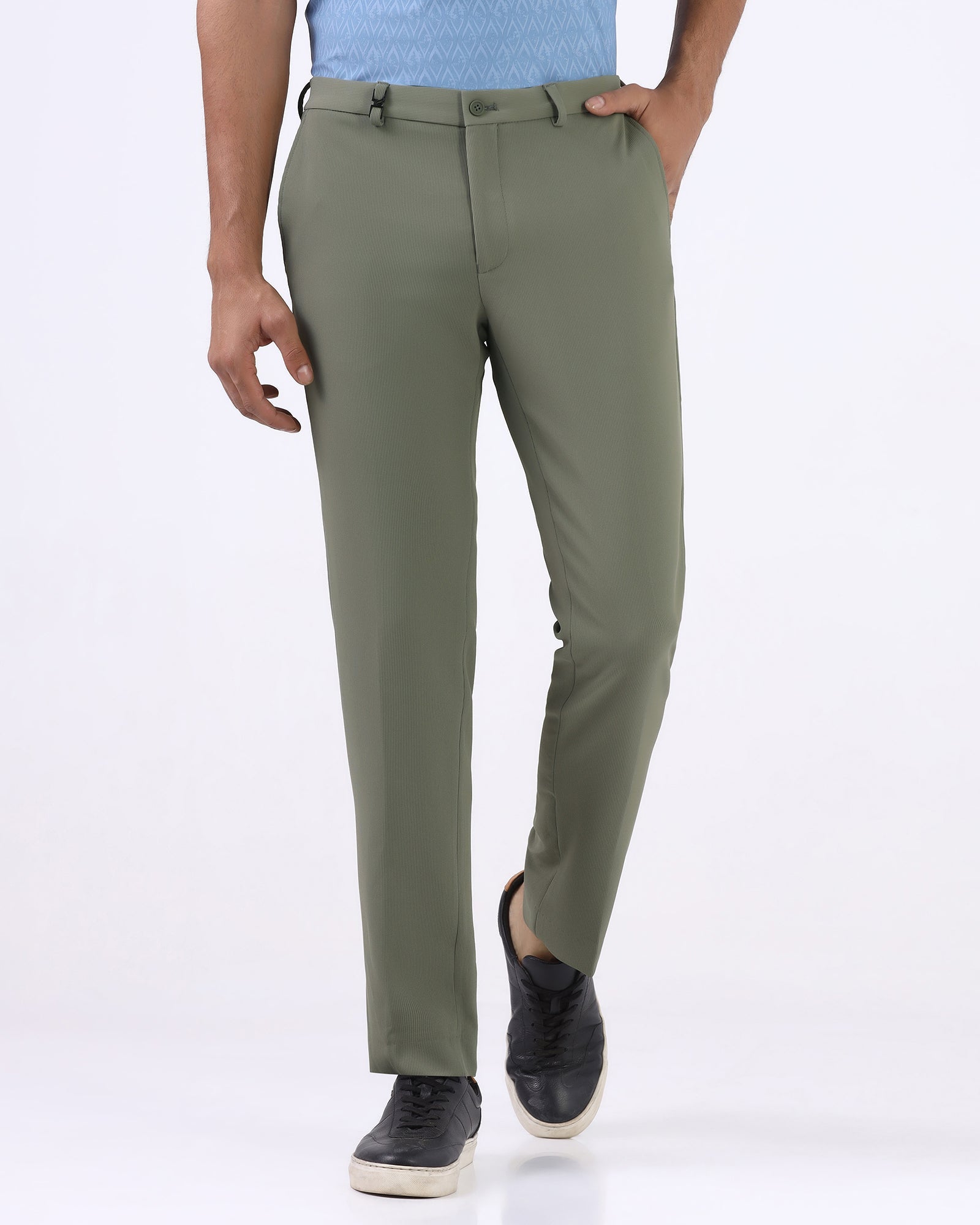 Olive TechPro Stripe Trouser - Martini