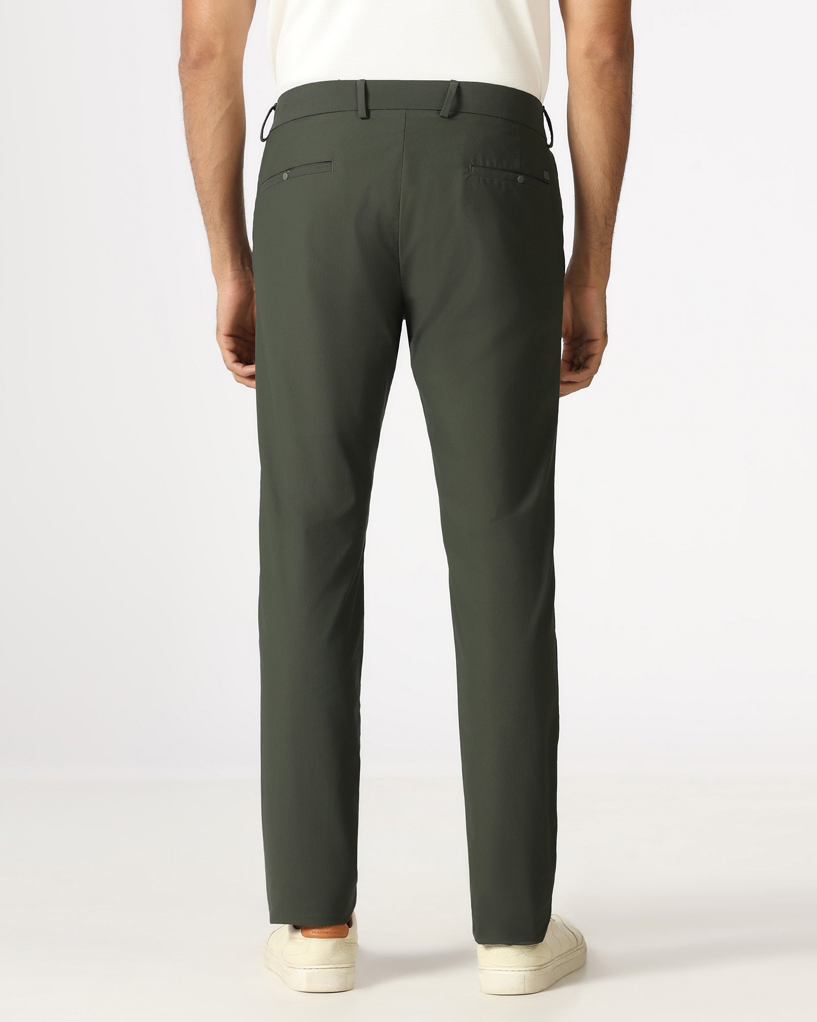 Olive Techpro Textured Khakis - Ticino