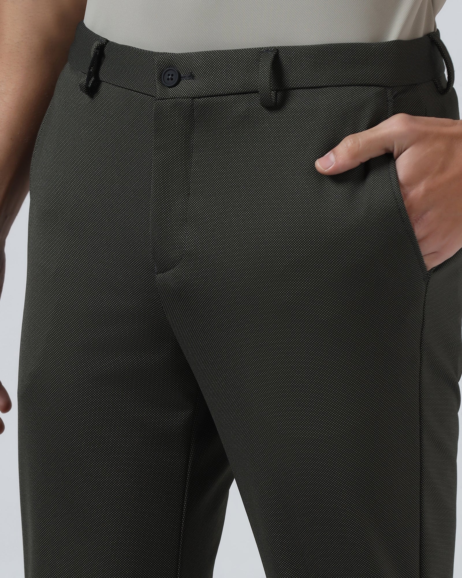 Olive TechPro Textured Trouser - Meteor