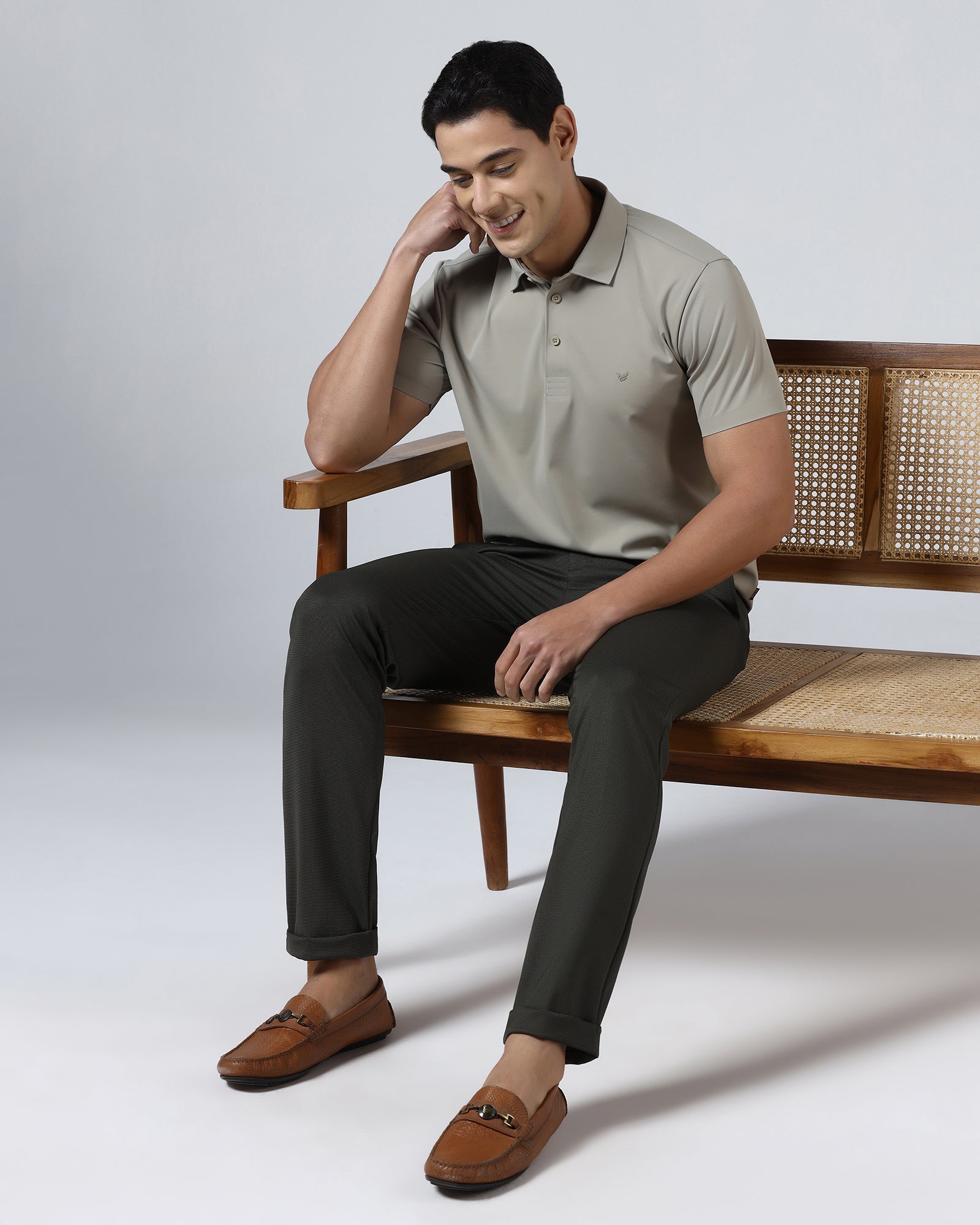 Olive TechPro Textured Trouser - Meteor