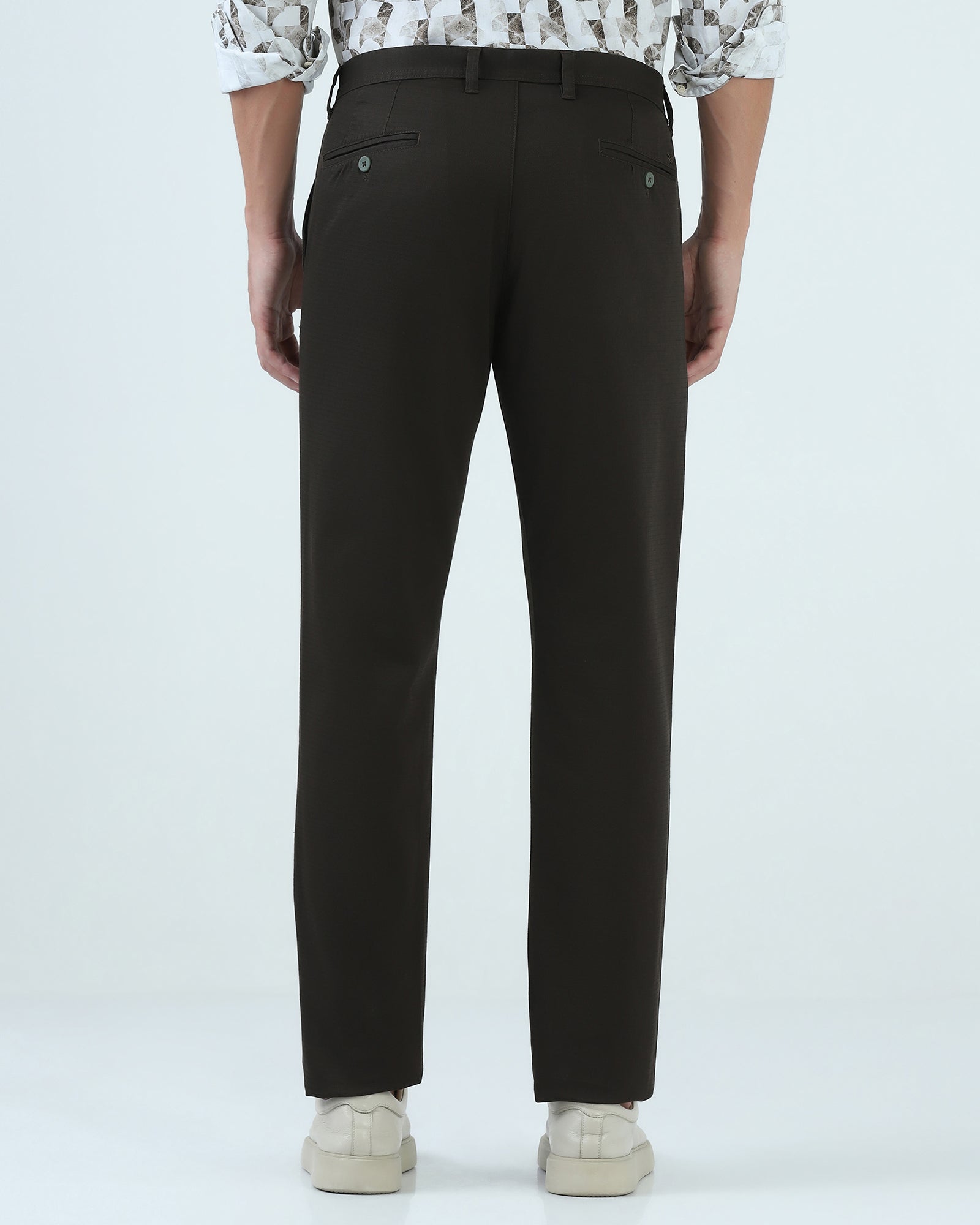Olive Textured Khakis - Dell