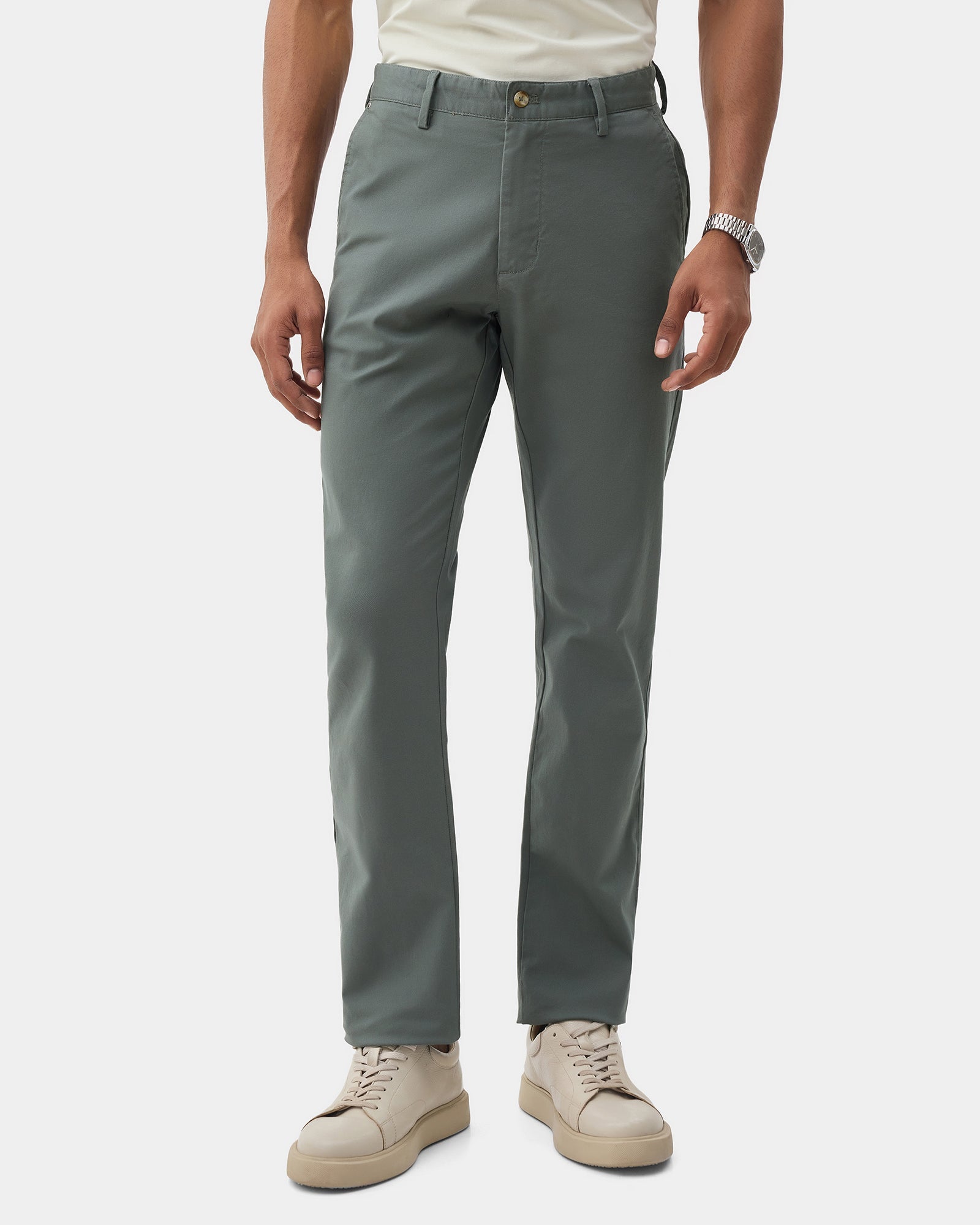 Olive Textured Khakis - Eiger