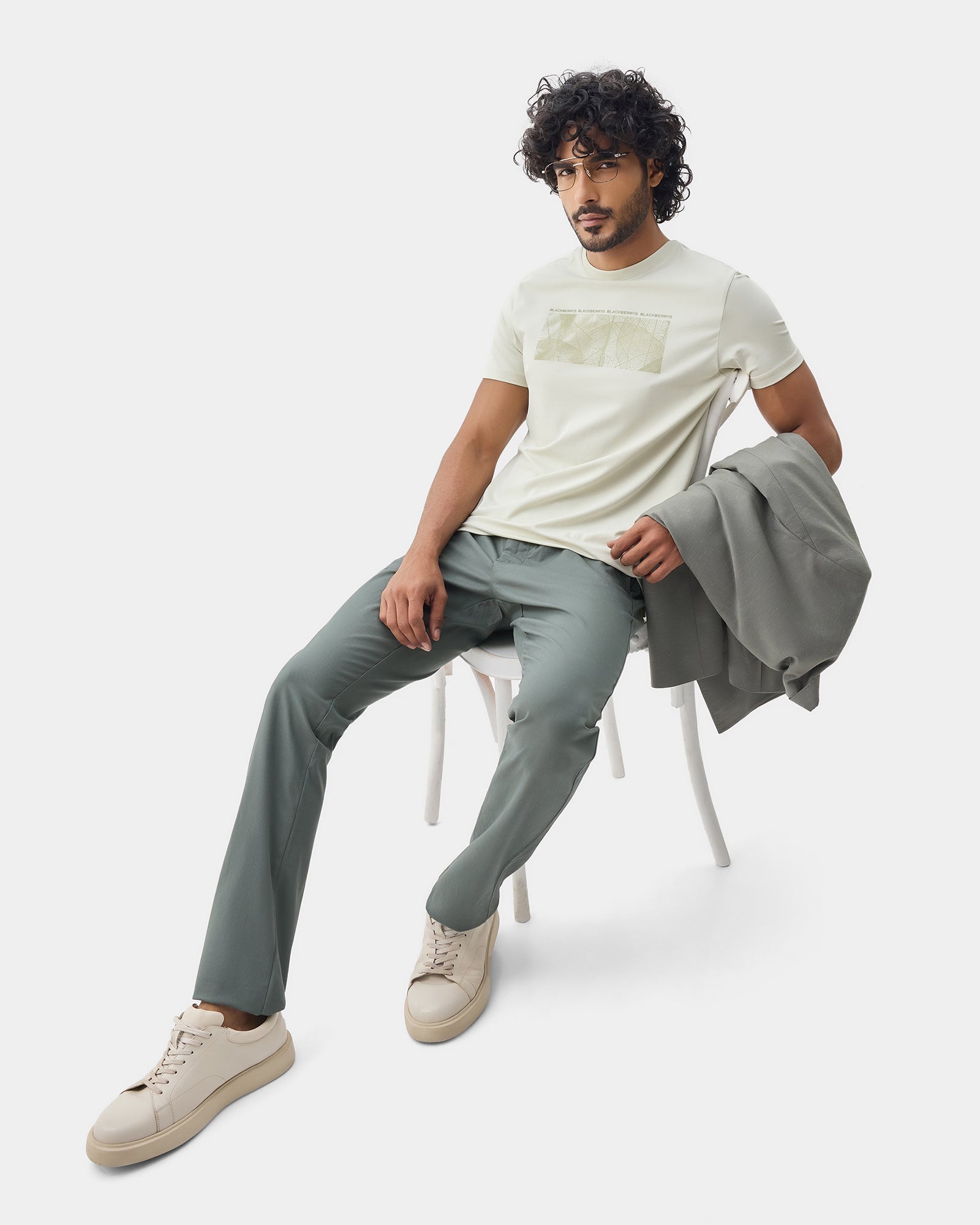 Olive Textured Khakis - Eiger