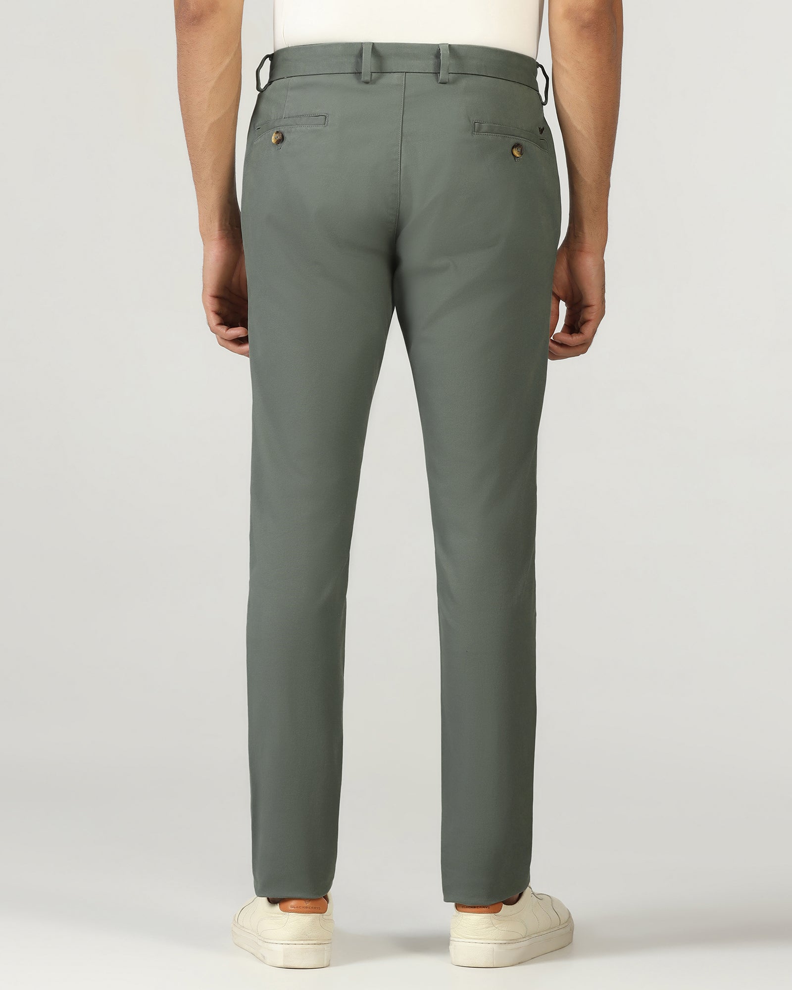 Olive Textured Khakis - Karis