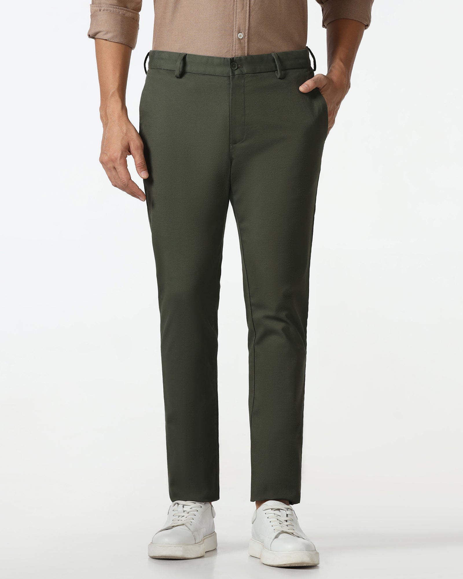 Olive Textured Khakis - Murray