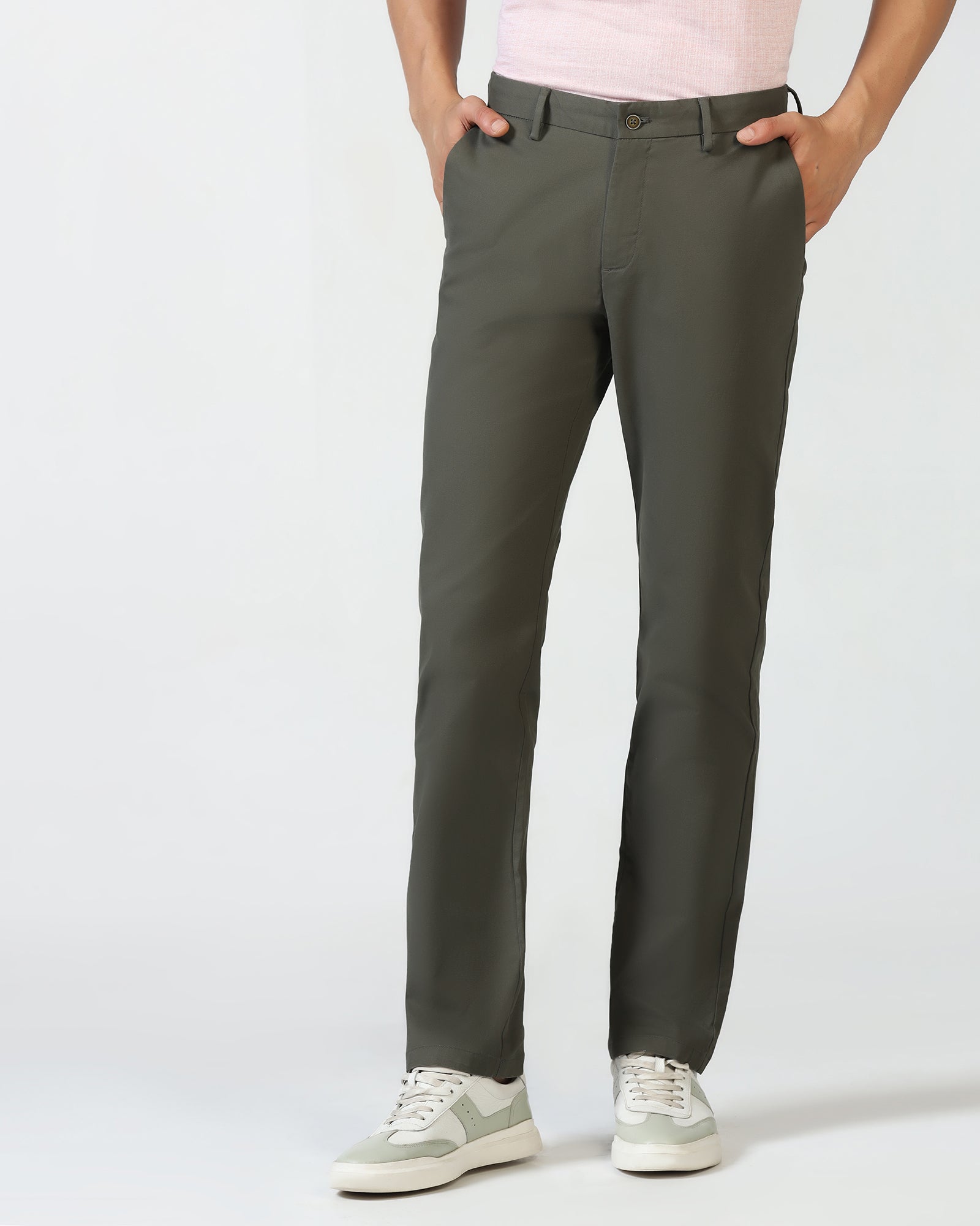 Olive Textured Khakis - Murray